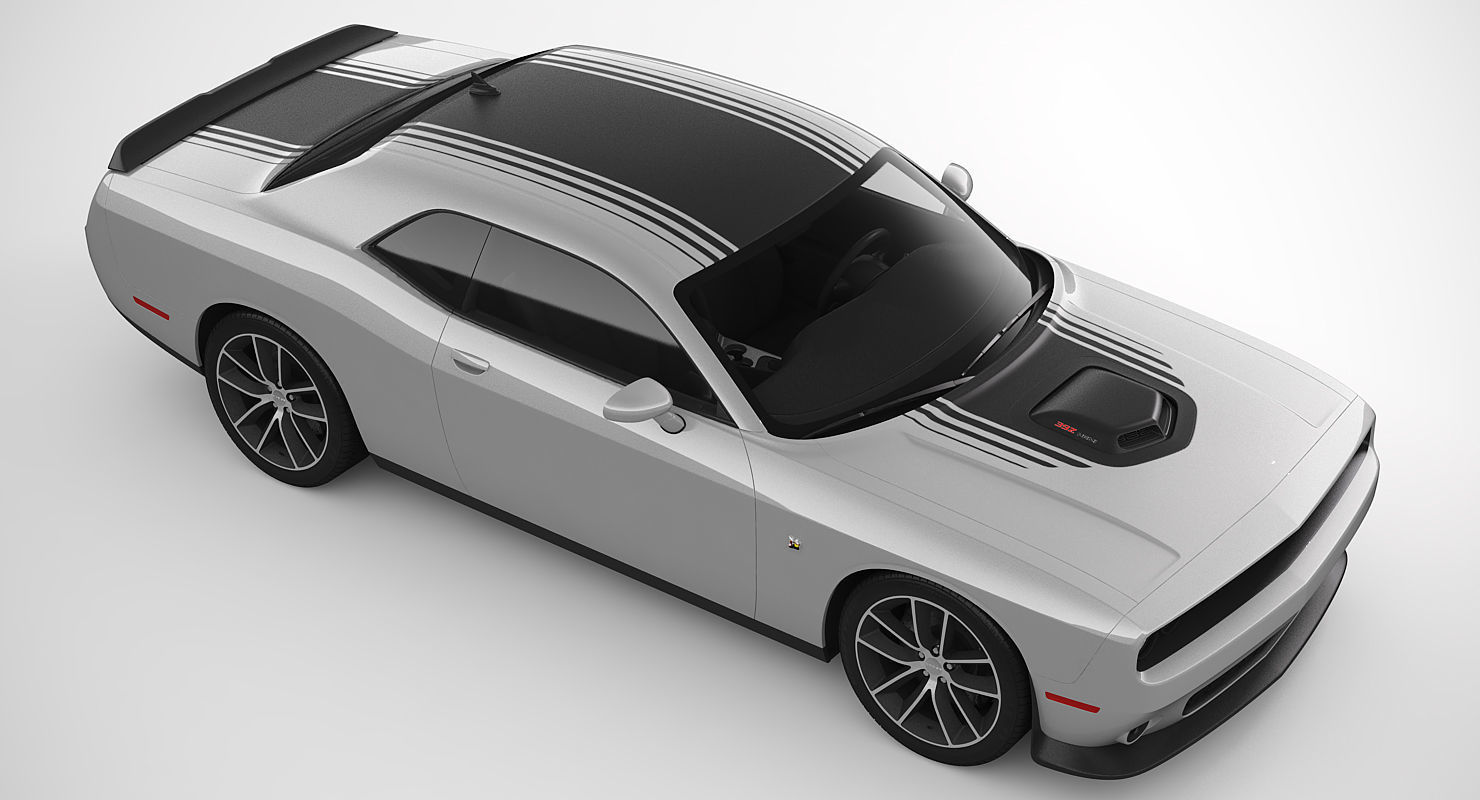 Dodge Challenger 392 Hemi Scat Pack Shaker 2016 3D model_9