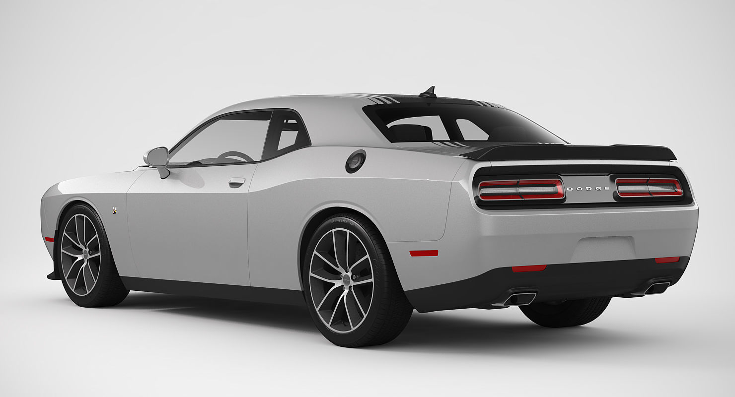 Dodge Challenger 392 Hemi Scat Pack Shaker 2016 3D model_4