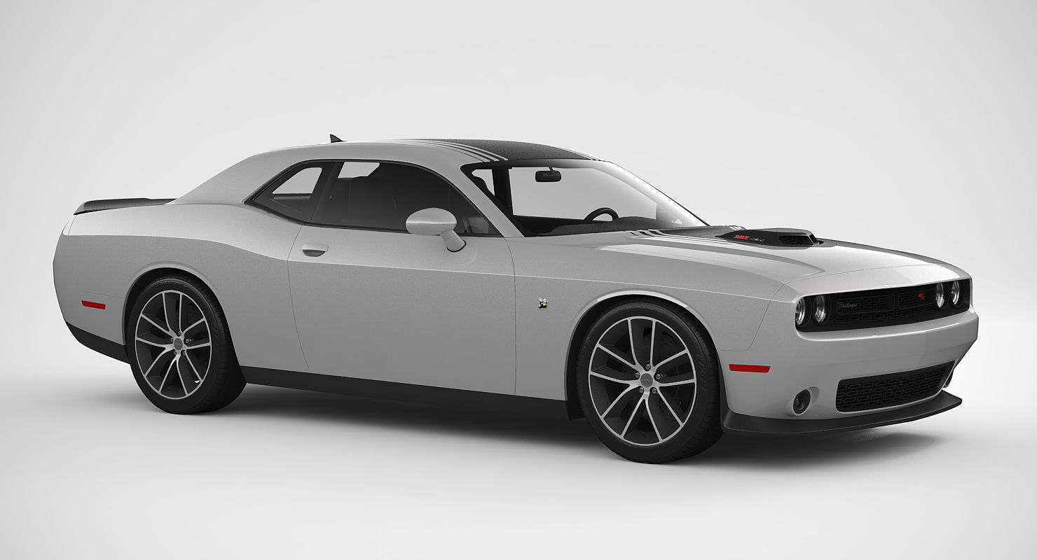 Dodge Challenger 392 Hemi Scat Pack Shaker 2016 3D model_2