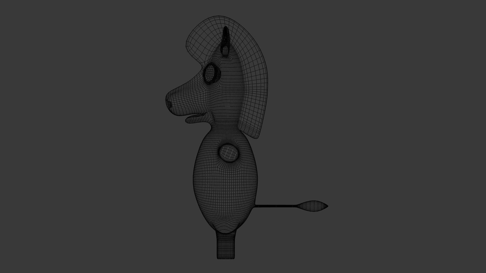 Funny Cartoon Zebra  Low-poly 3D model_2