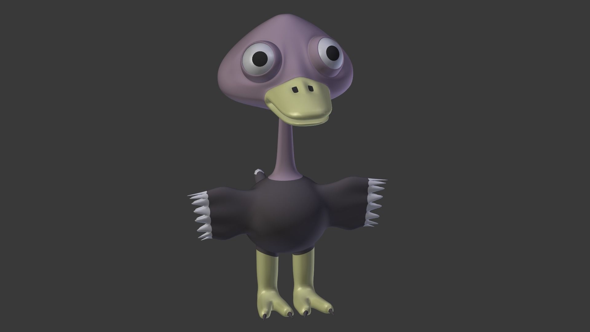 Funny Cartoon Exotic Animals Collection Low-poly 3D model_121