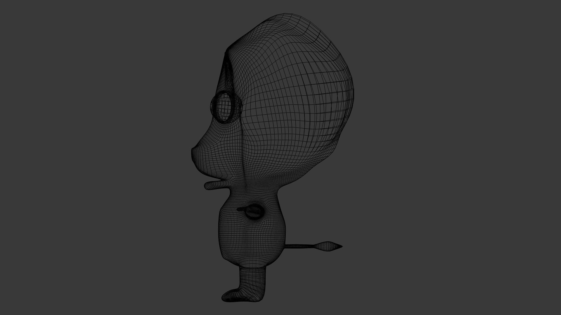 Funny Cartoon Exotic Animals Collection Low-poly 3D model_79