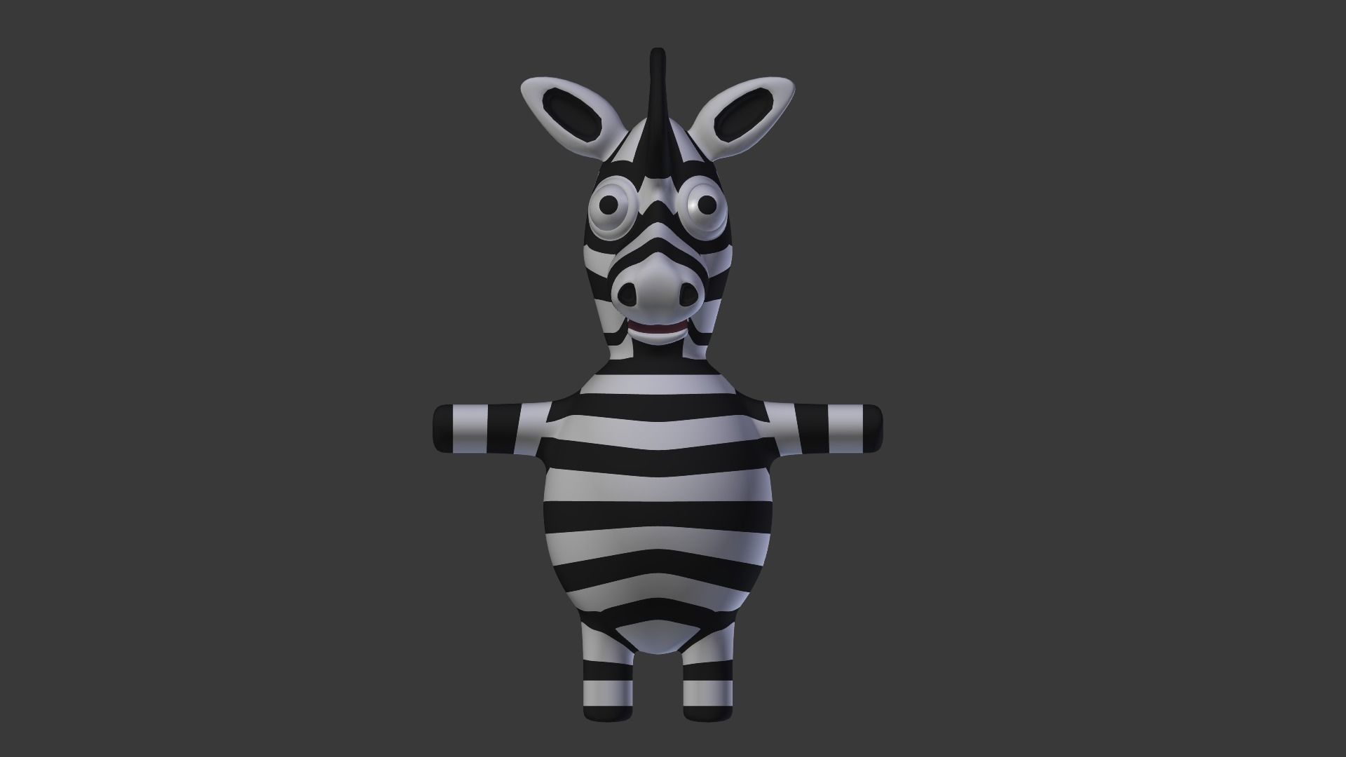 Funny Cartoon Exotic Animals Collection Low-poly 3D model_132