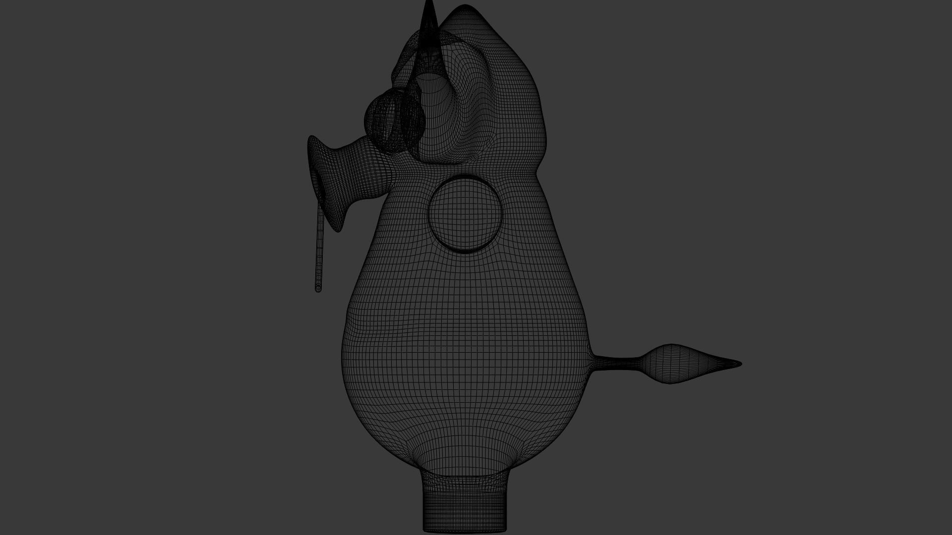 Funny Cartoon Exotic Animals Collection Low-poly 3D model_13