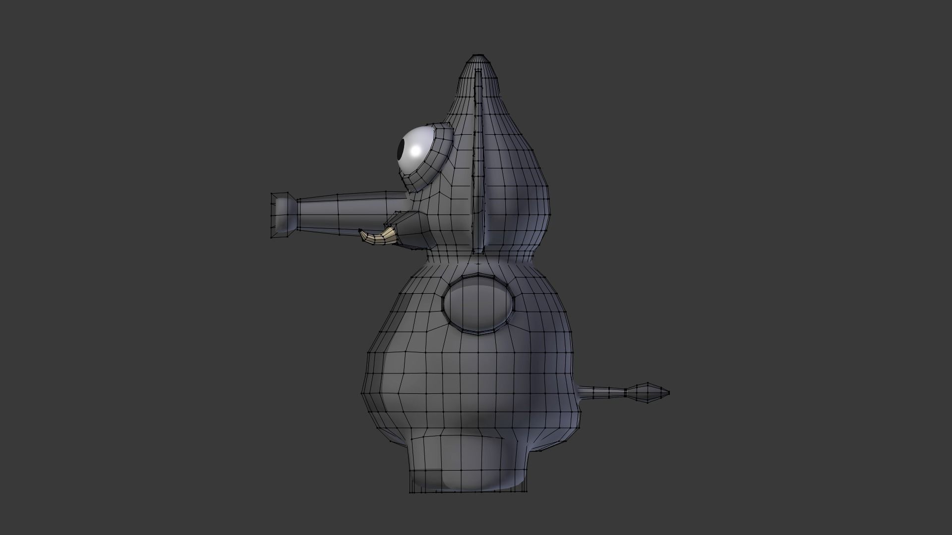 Funny Cartoon Exotic Animals Collection Low-poly 3D model_45