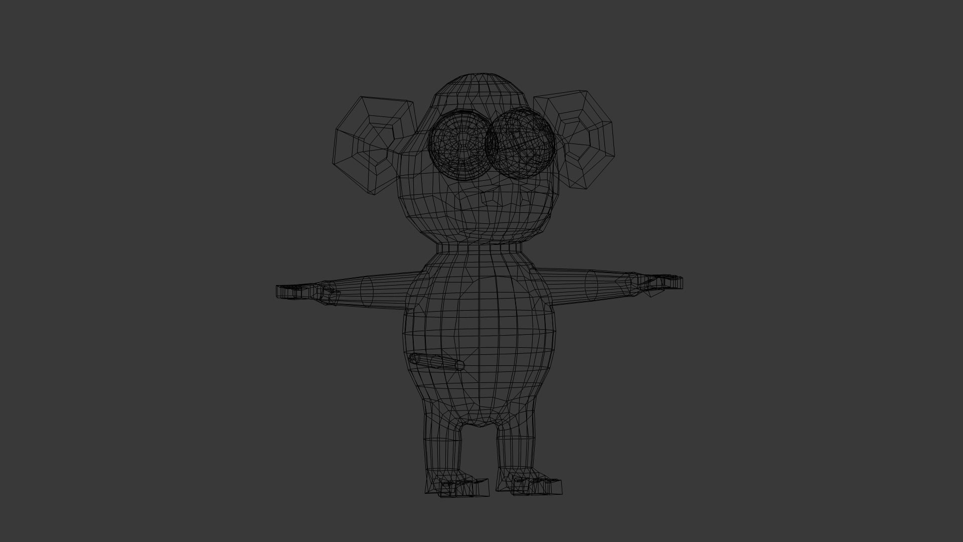 Funny Cartoon Exotic Animals Collection Low-poly 3D model_110