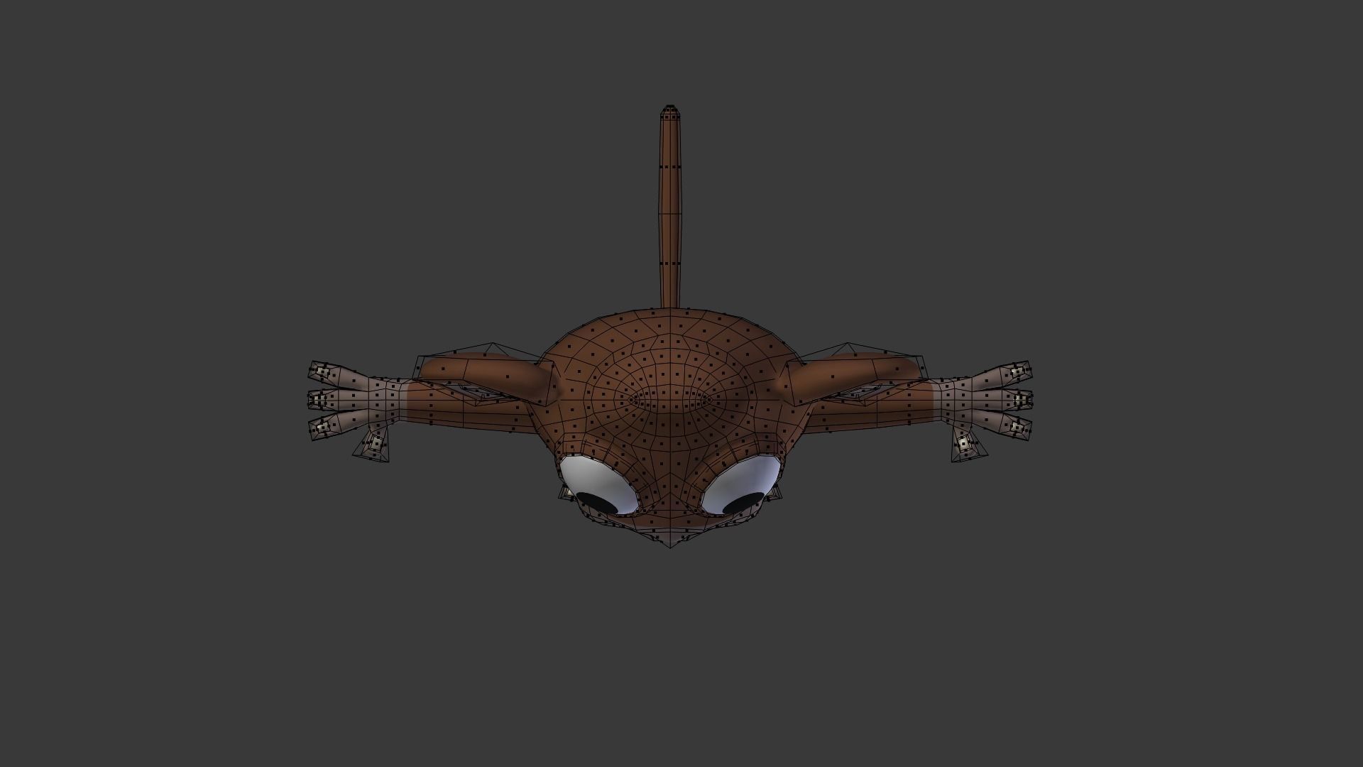 Funny Cartoon Exotic Animals Collection Low-poly 3D model_105