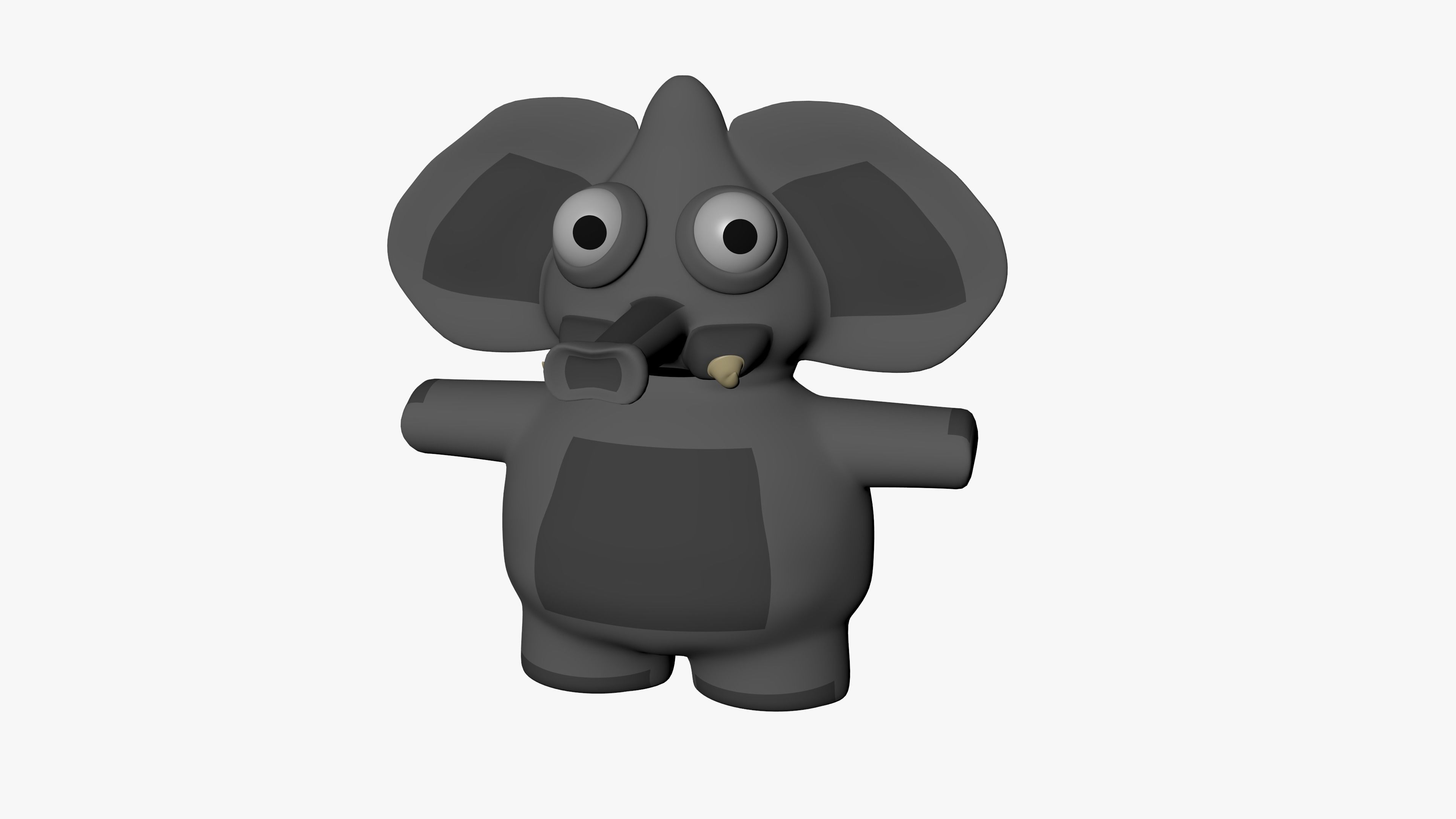 Funny Cartoon Exotic Animals Collection Low-poly 3D model_52