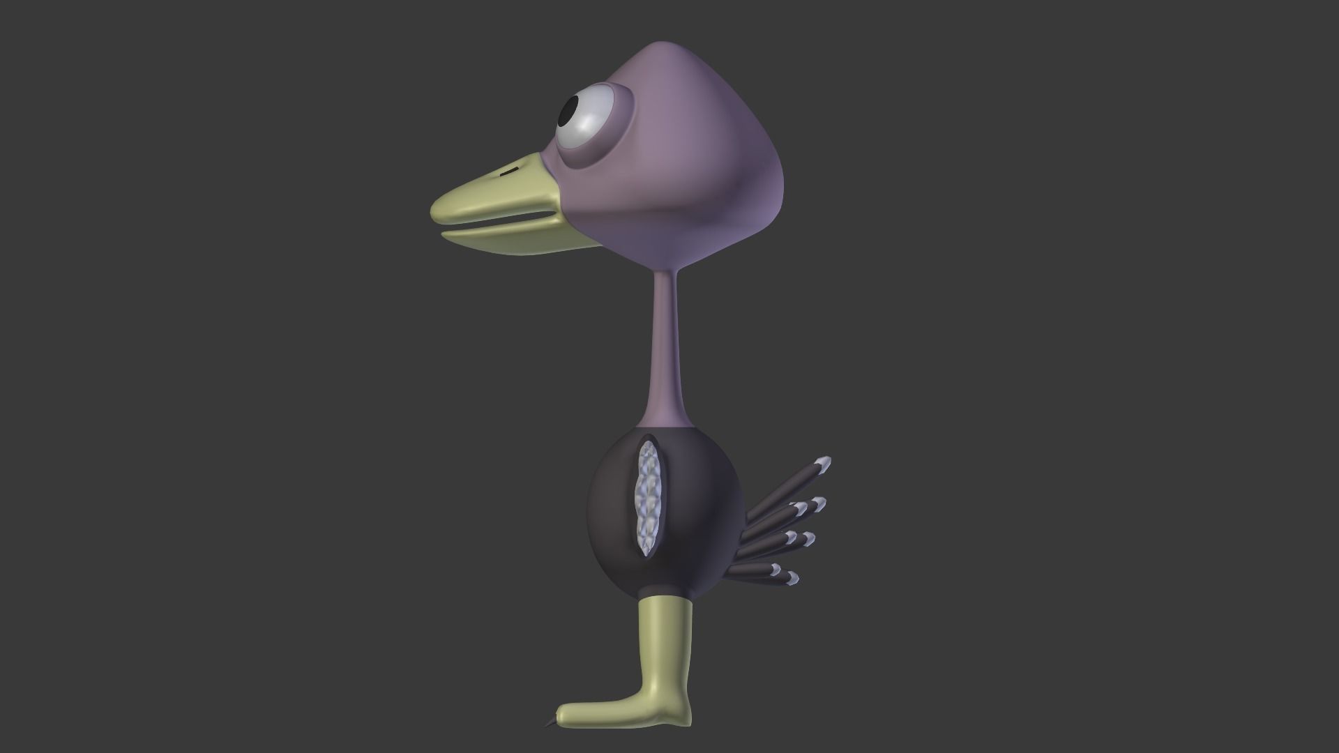 Funny Cartoon Exotic Animals Collection Low-poly 3D model_115