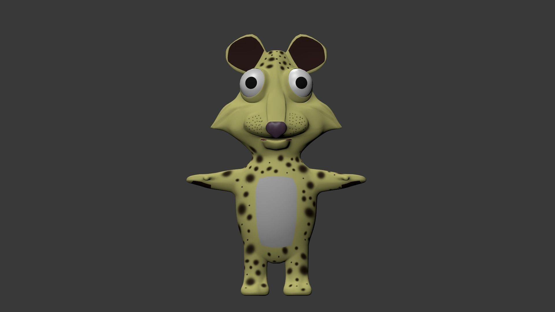 Funny Cartoon Exotic Animals Collection Low-poly 3D model_70