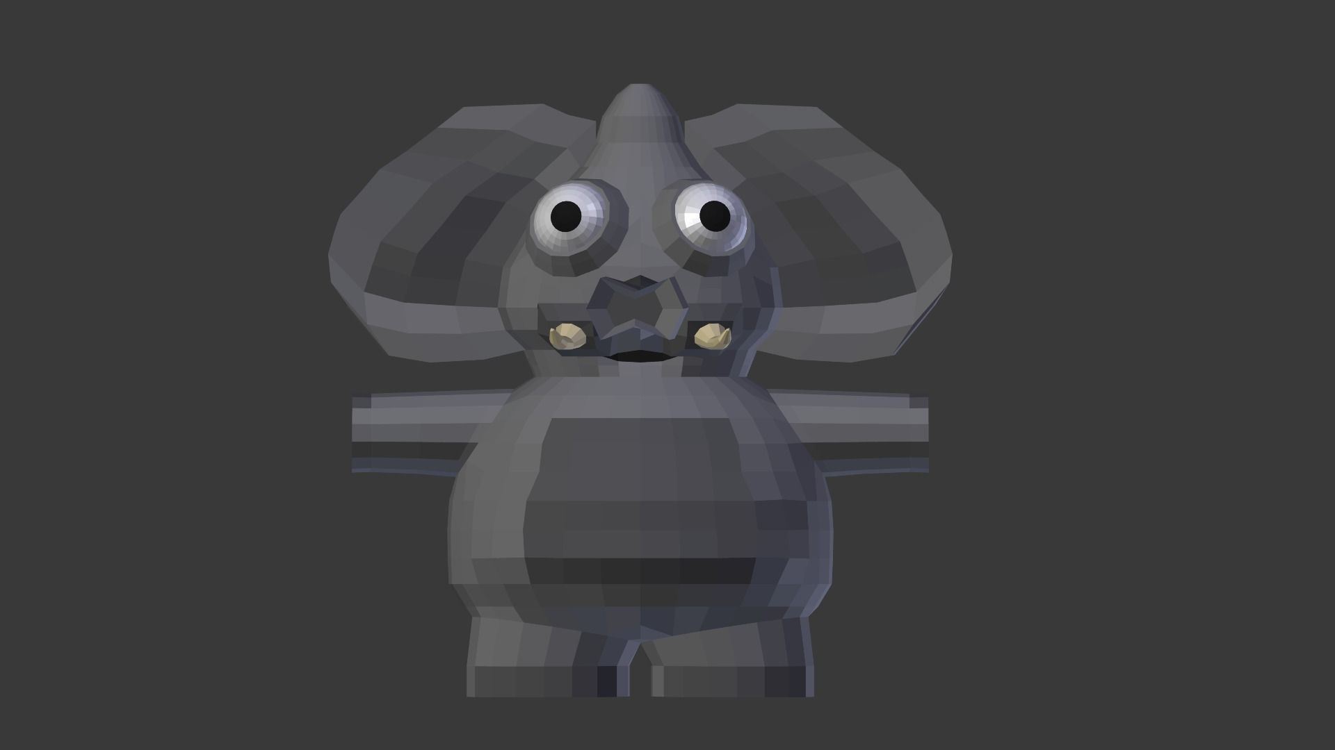 Funny Cartoon Exotic Animals Collection Low-poly 3D model_36