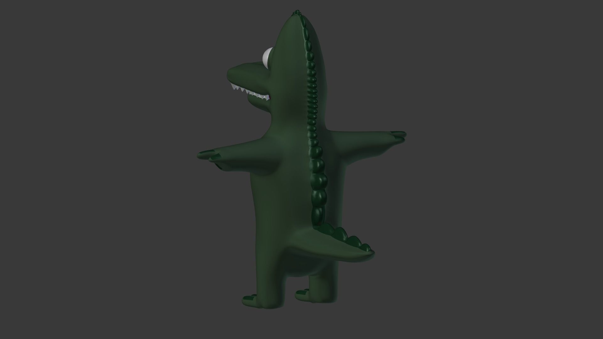 Funny Cartoon Exotic Animals Collection Low-poly 3D model_19