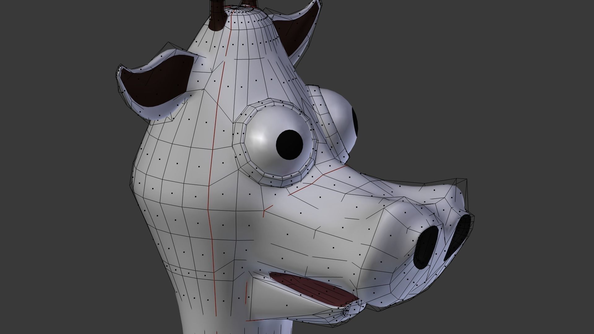 Funny Cartoon Exotic Animals Collection Low-poly 3D model_50