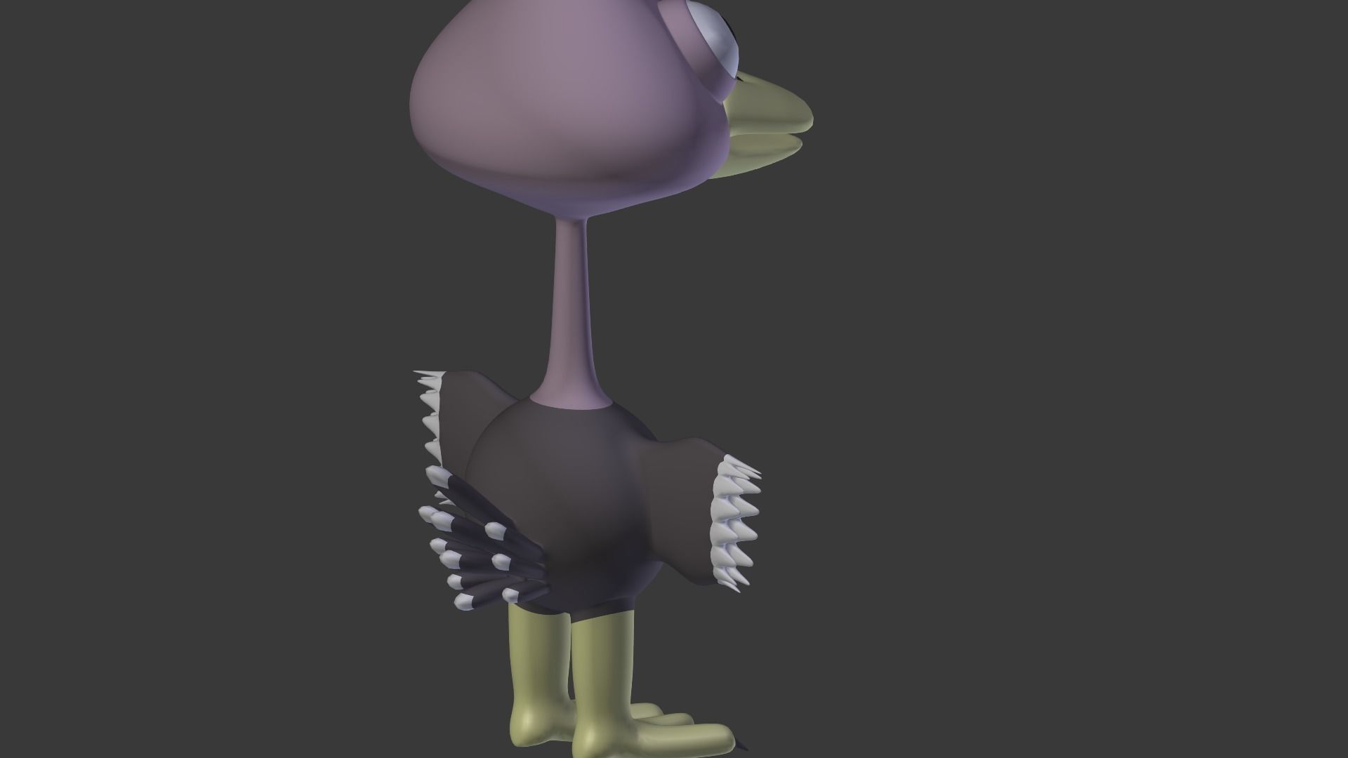 Funny Cartoon Exotic Animals Collection Low-poly 3D model_109