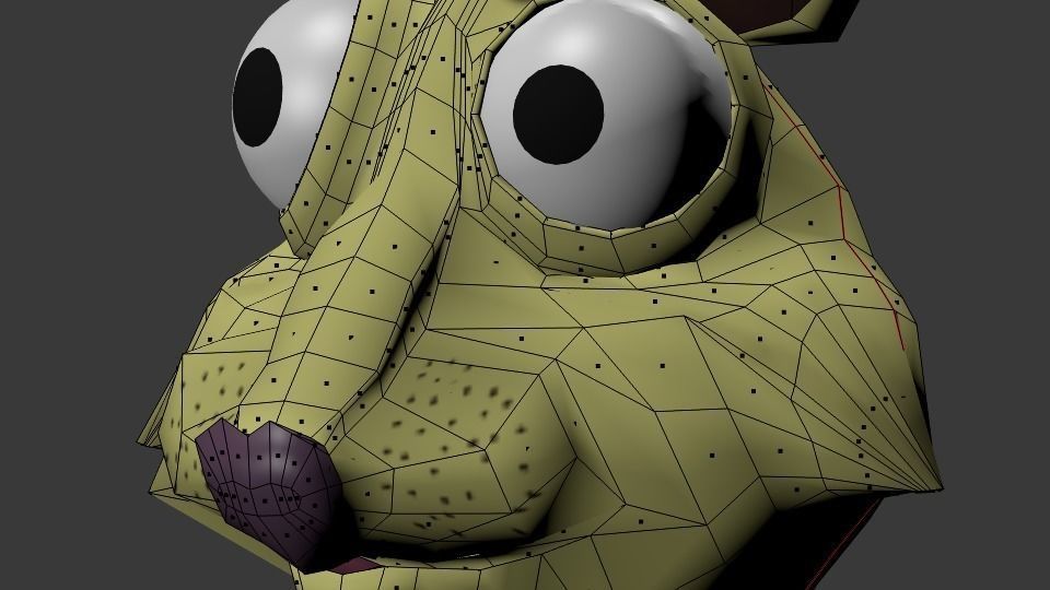 Funny Cartoon Exotic Animals Collection Low-poly 3D model_61