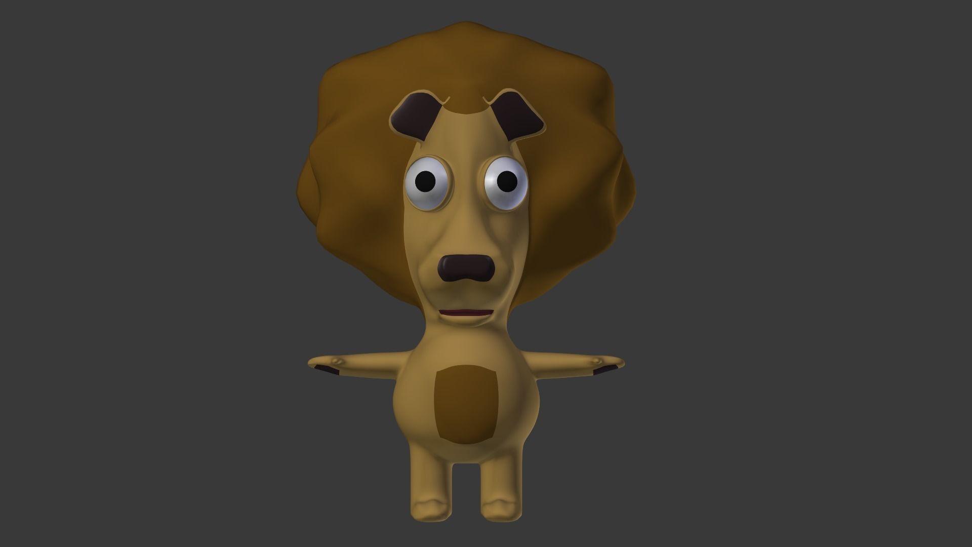 Funny Cartoon Exotic Animals Collection Low-poly 3D model_83