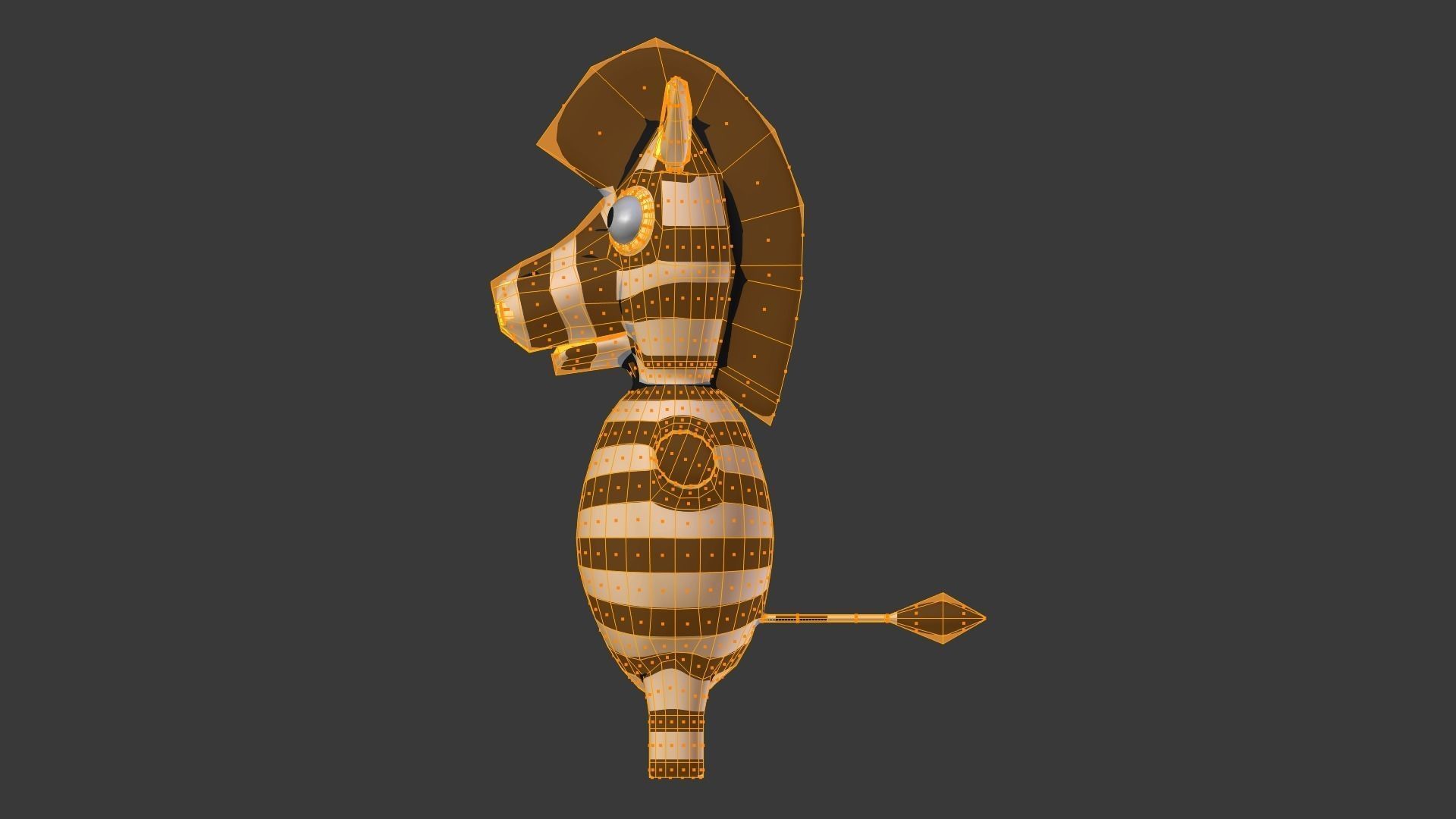 Funny Cartoon Exotic Animals Collection Low-poly 3D model_134