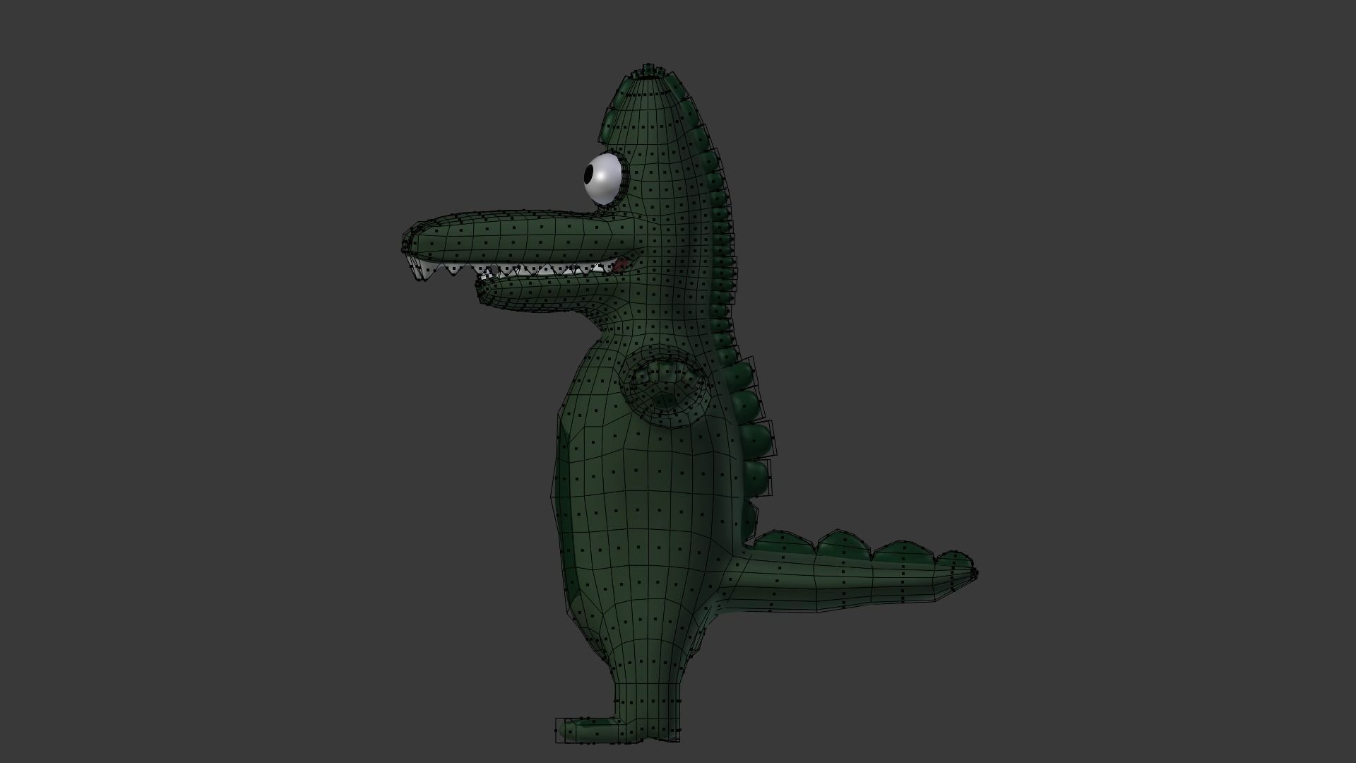 Funny Cartoon Exotic Animals Collection Low-poly 3D model_28