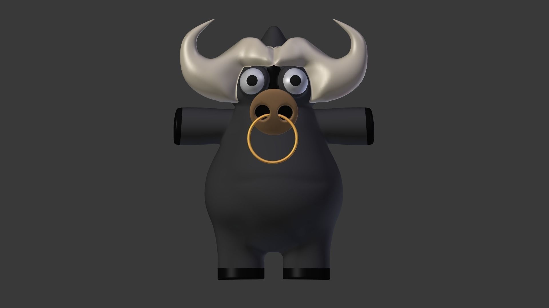 Funny Cartoon Exotic Animals Collection Low-poly 3D model_18