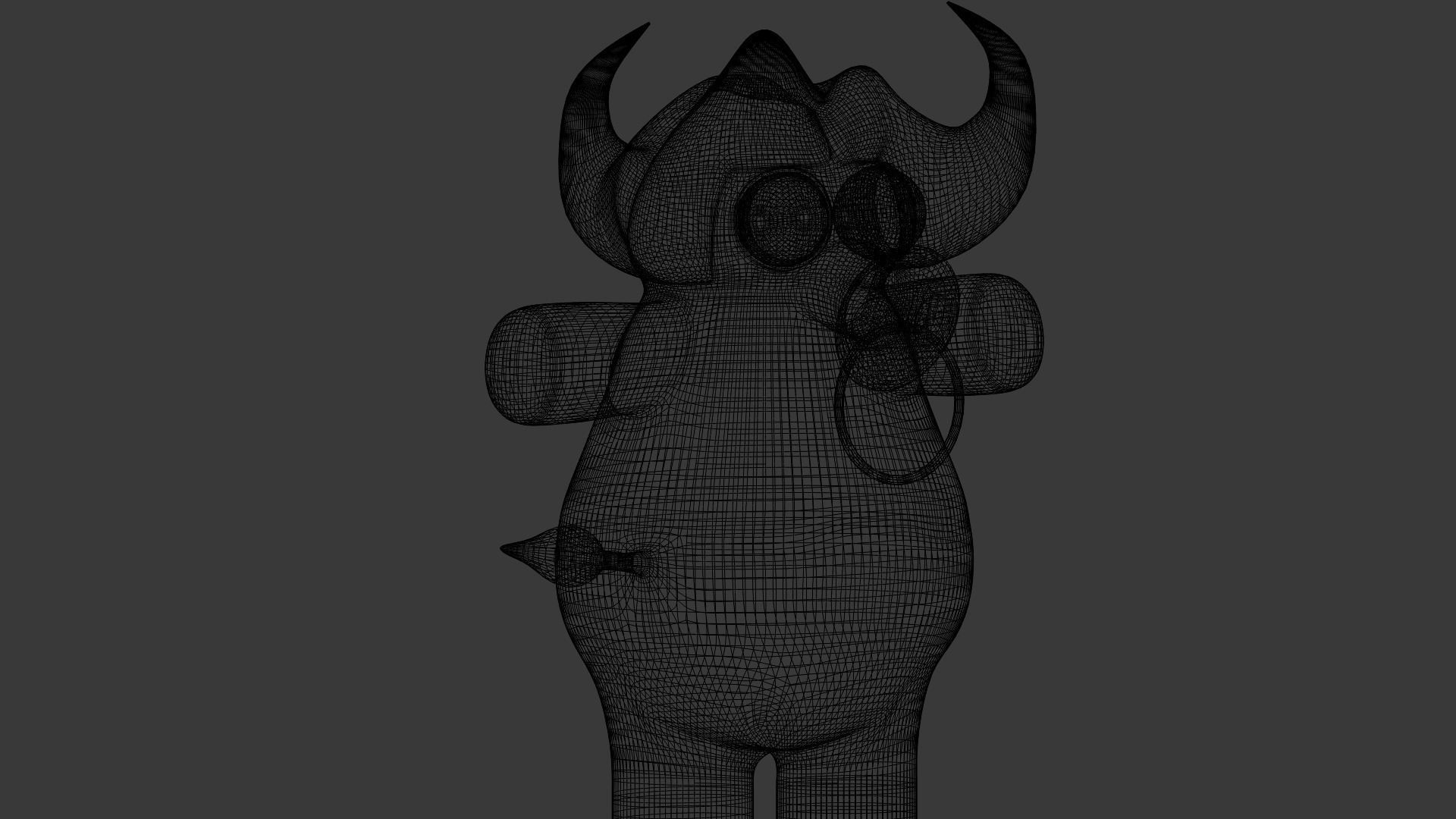 Funny Cartoon Exotic Animals Collection Low-poly 3D model_12