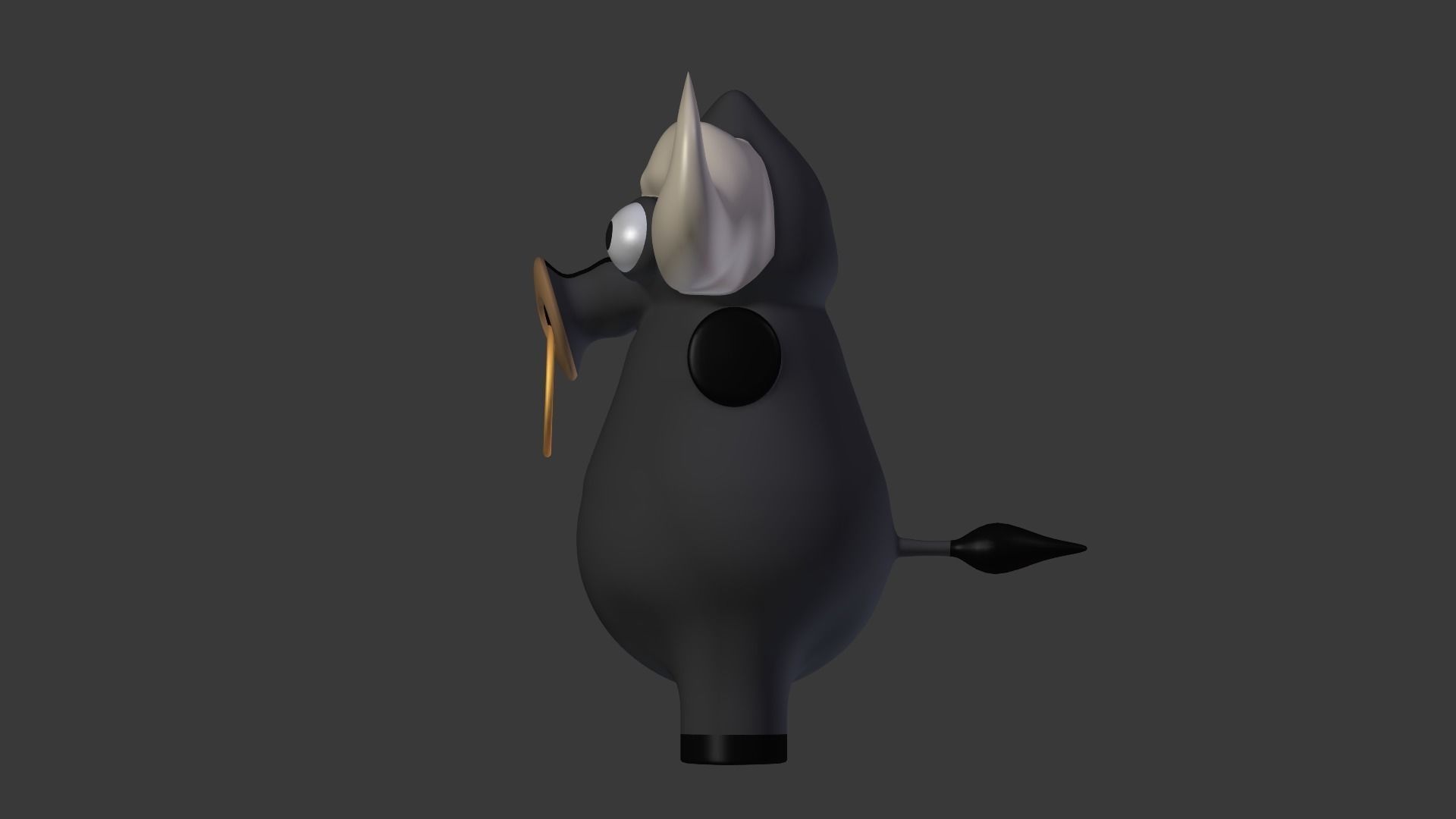 Funny Cartoon Exotic Animals Collection Low-poly 3D model_6