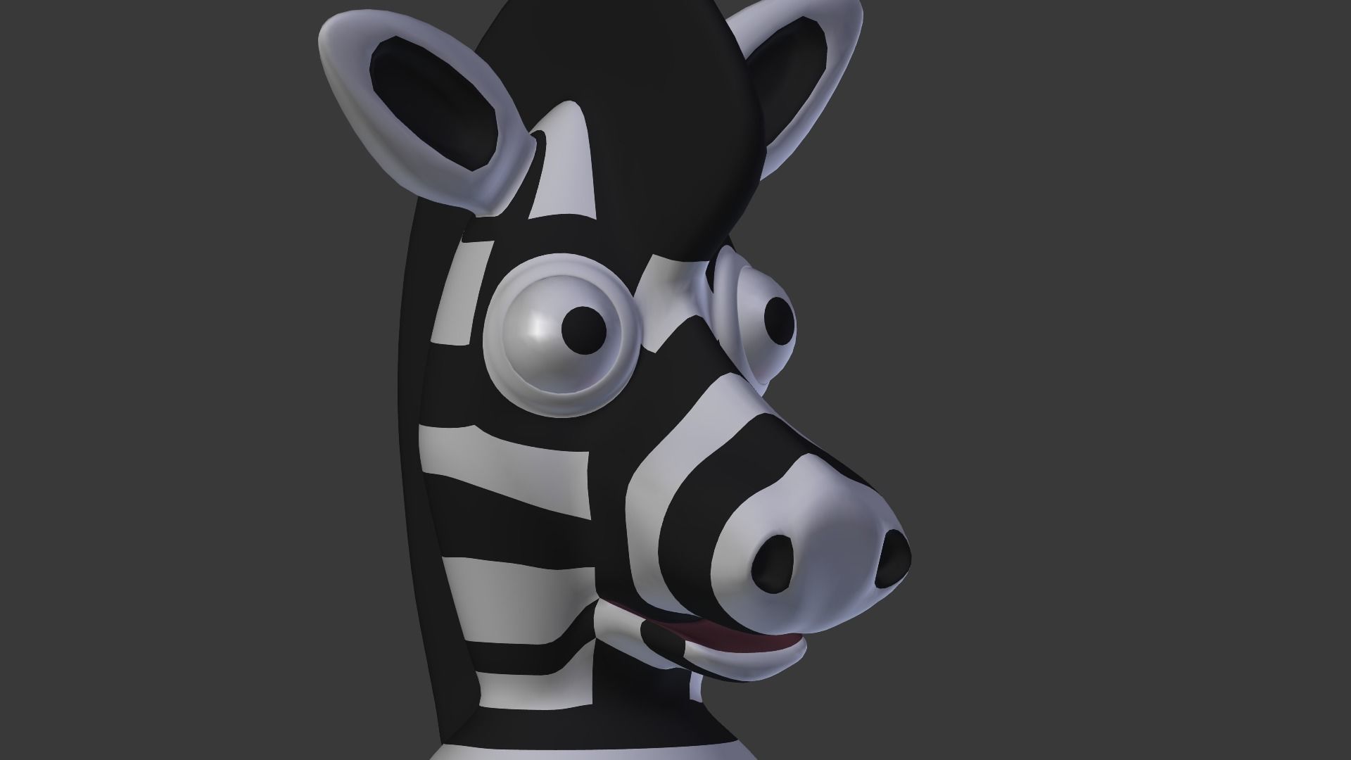 Funny Cartoon Exotic Animals Collection Low-poly 3D model_127