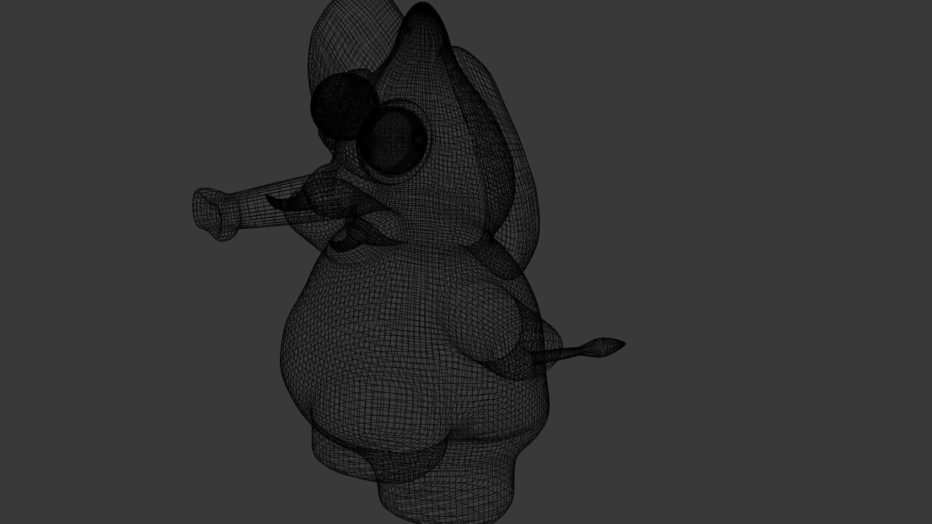 Funny Cartoon Exotic Animals Collection Low-poly 3D model_33