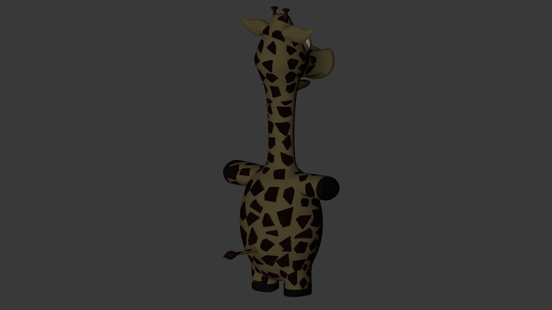 Funny Cartoon Exotic Animals Collection Low-poly 3D model_49