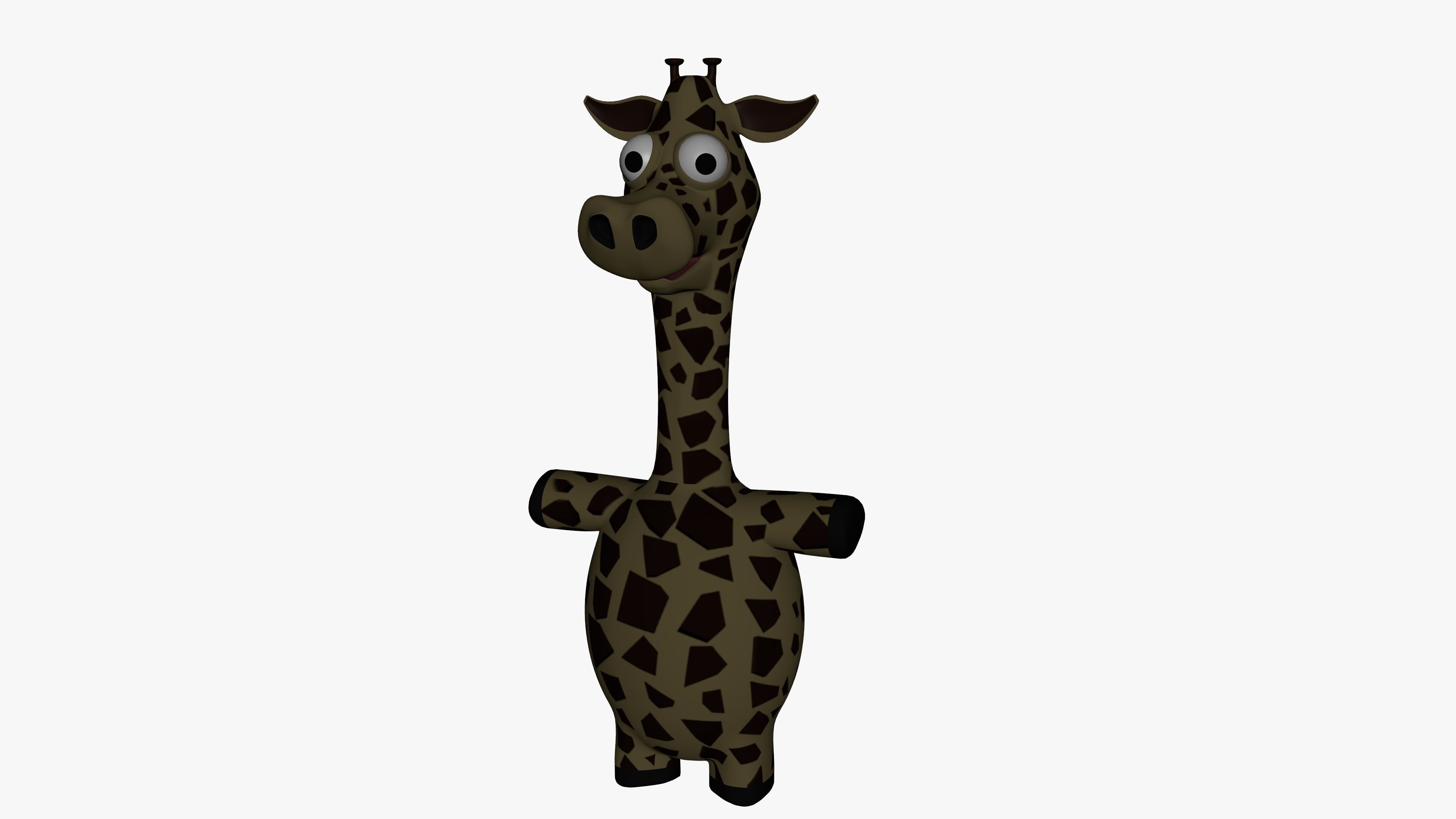 Funny Cartoon Exotic Animals Collection Low-poly 3D model_56