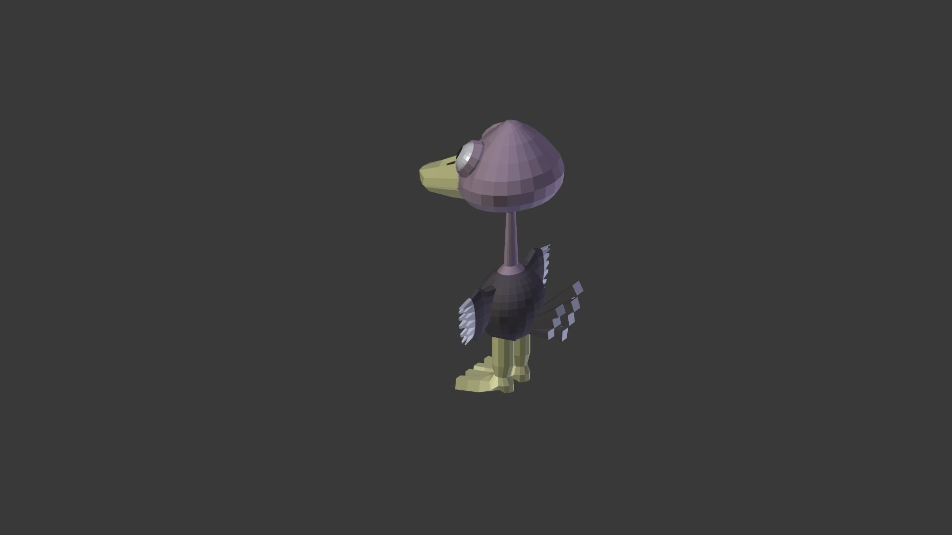 Funny Cartoon Exotic Animals Collection Low-poly 3D model_113