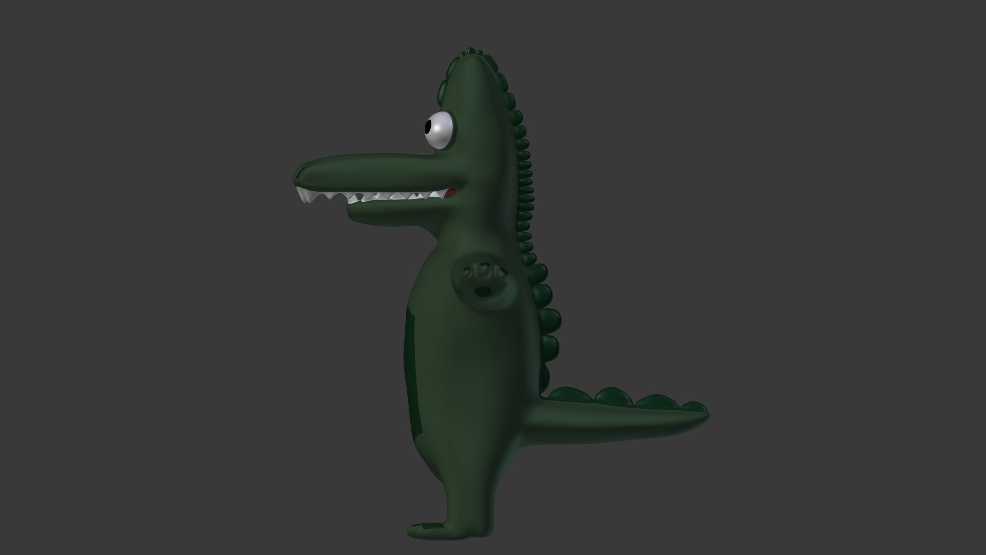 Funny Cartoon Exotic Animals Collection Low-poly 3D model_27