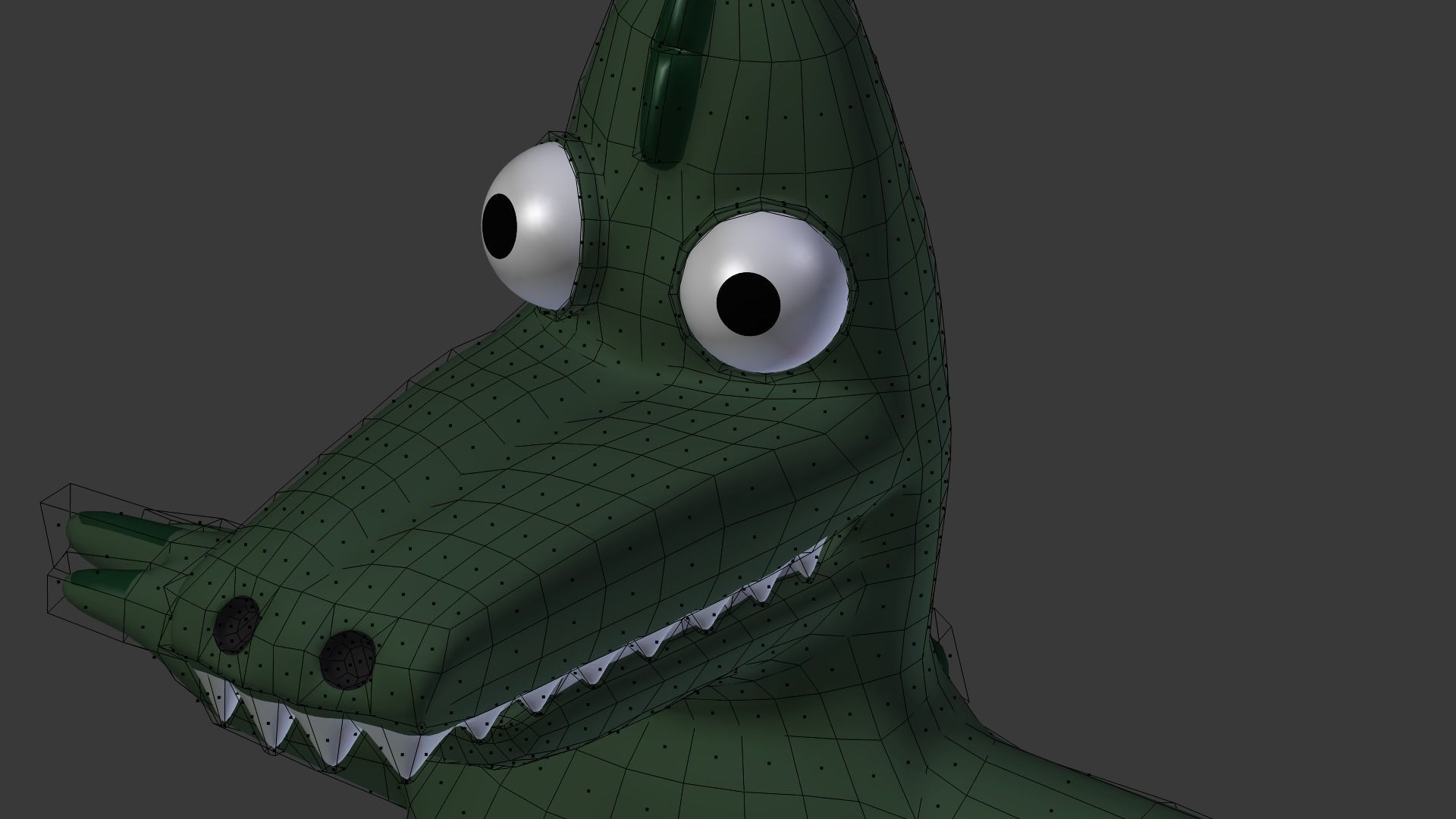 Funny Cartoon Exotic Animals Collection Low-poly 3D model_20