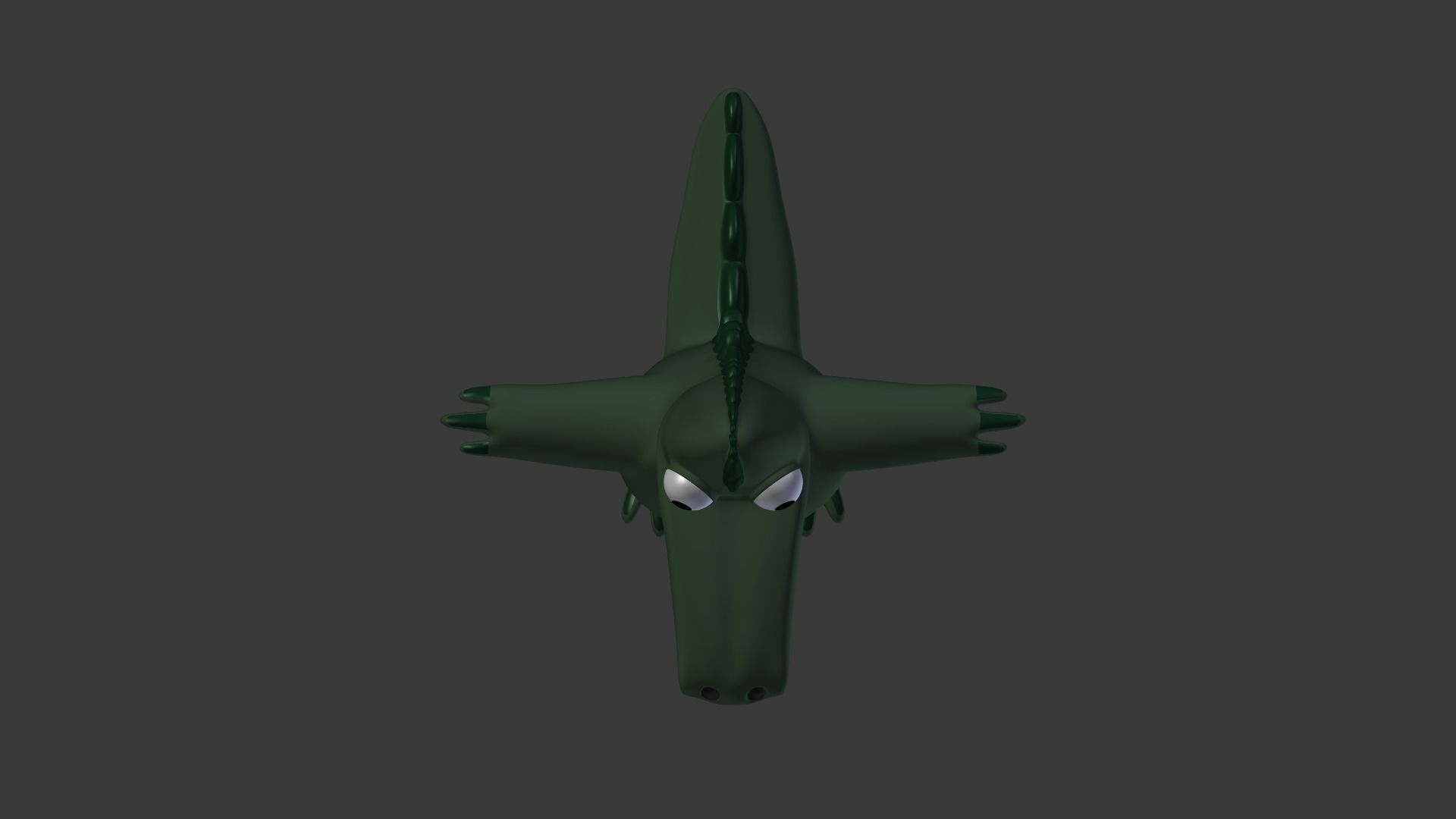 Funny Cartoon Exotic Animals Collection Low-poly 3D model_26