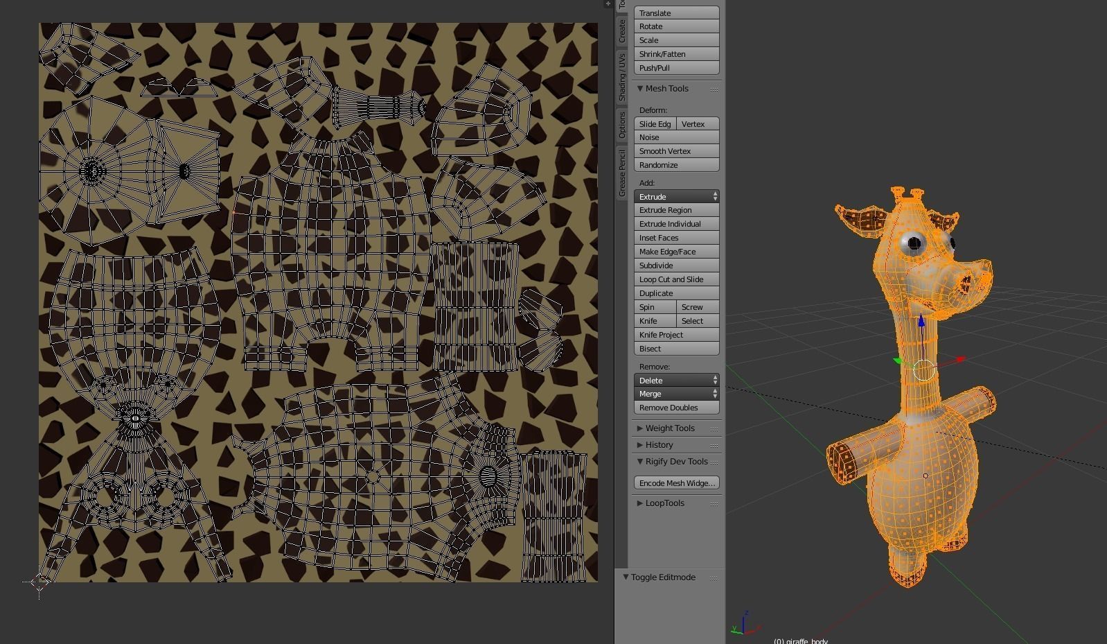 Funny Cartoon Exotic Animals Collection Low-poly 3D model_51