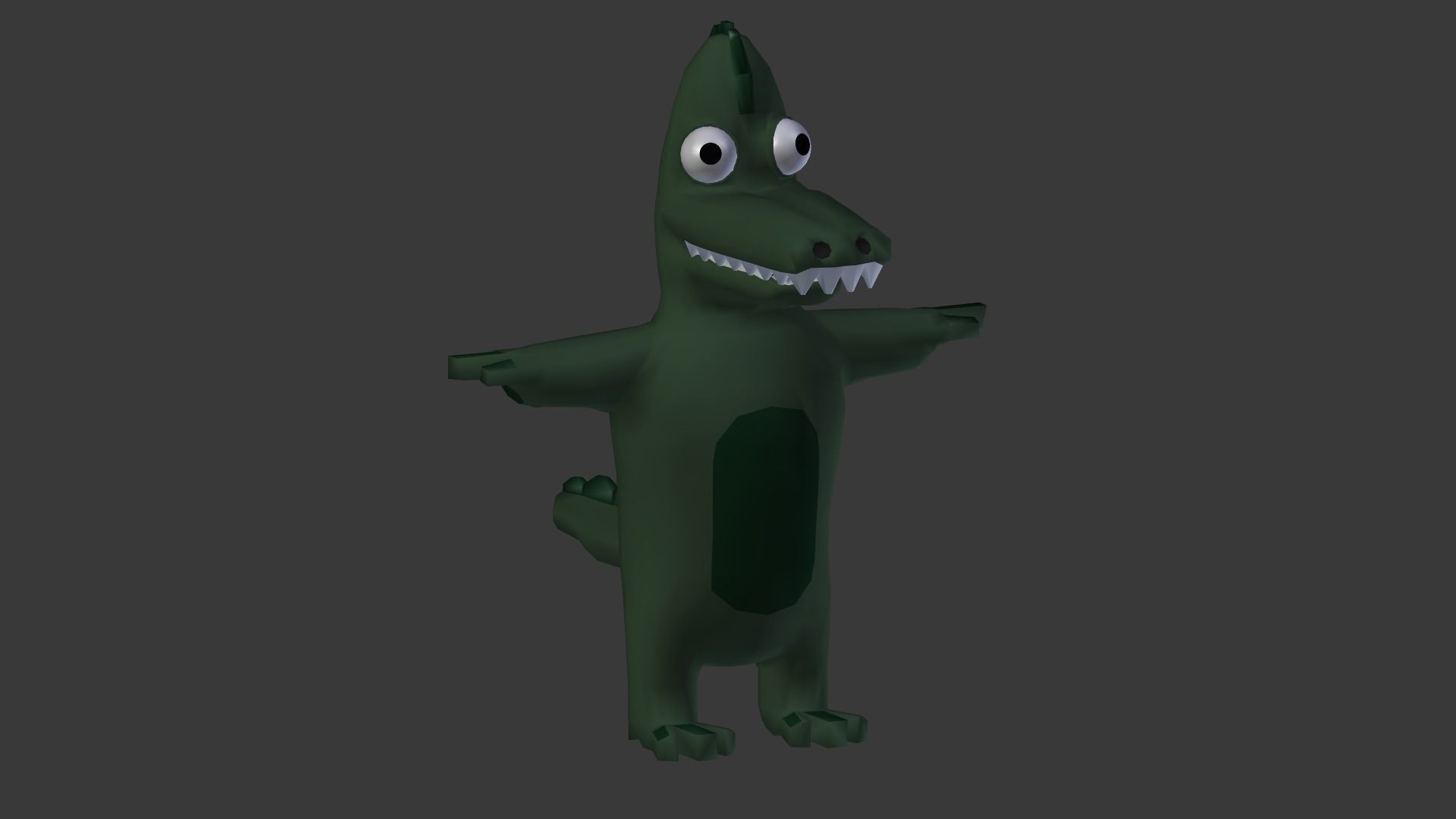 Funny Cartoon Exotic Animals Collection Low-poly 3D model_23