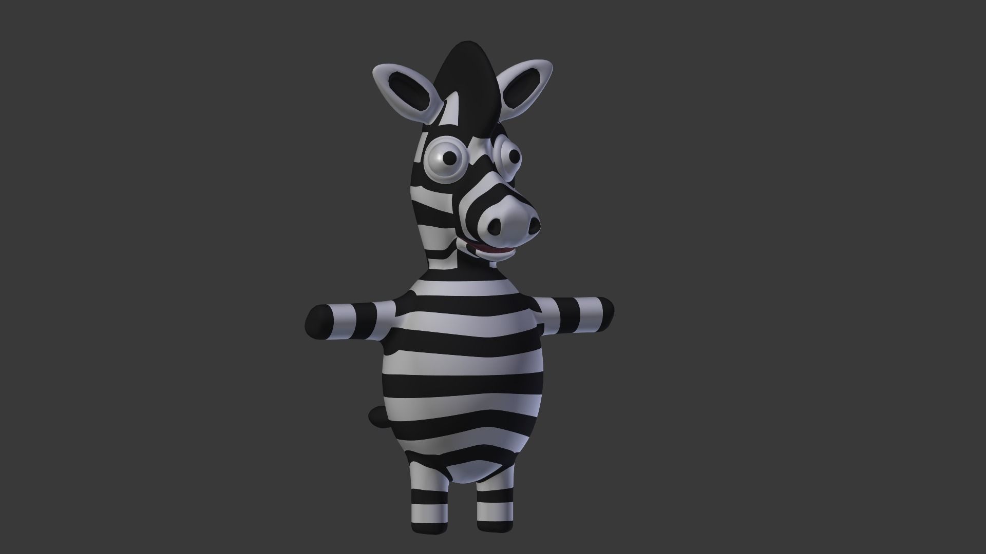 Funny Cartoon Exotic Animals Collection Low-poly 3D model_125