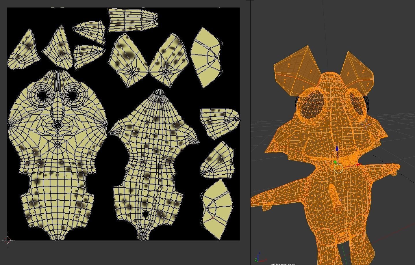 Funny Cartoon Exotic Animals Collection Low-poly 3D model_69