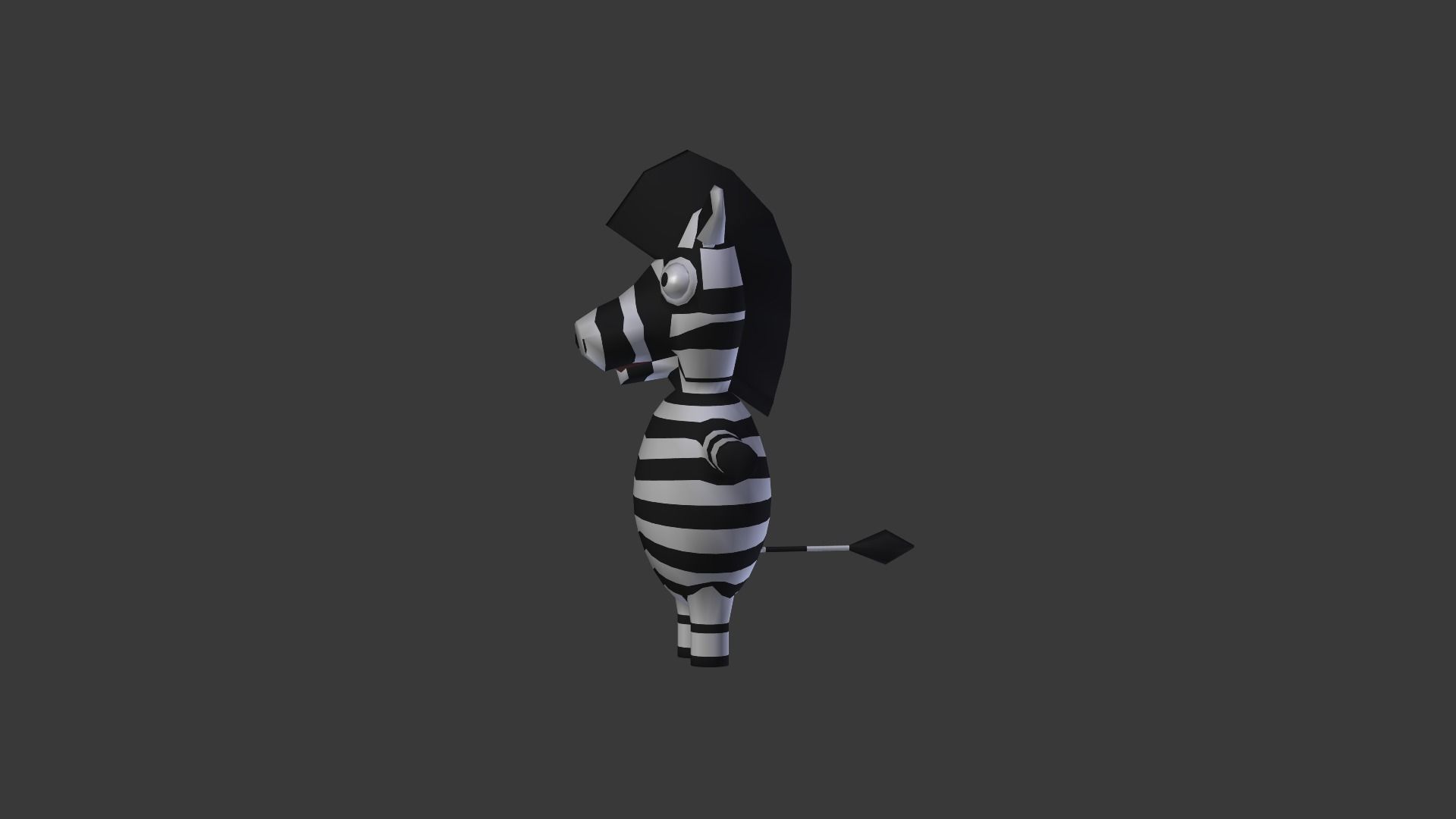 Funny Cartoon Exotic Animals Collection Low-poly 3D model_129