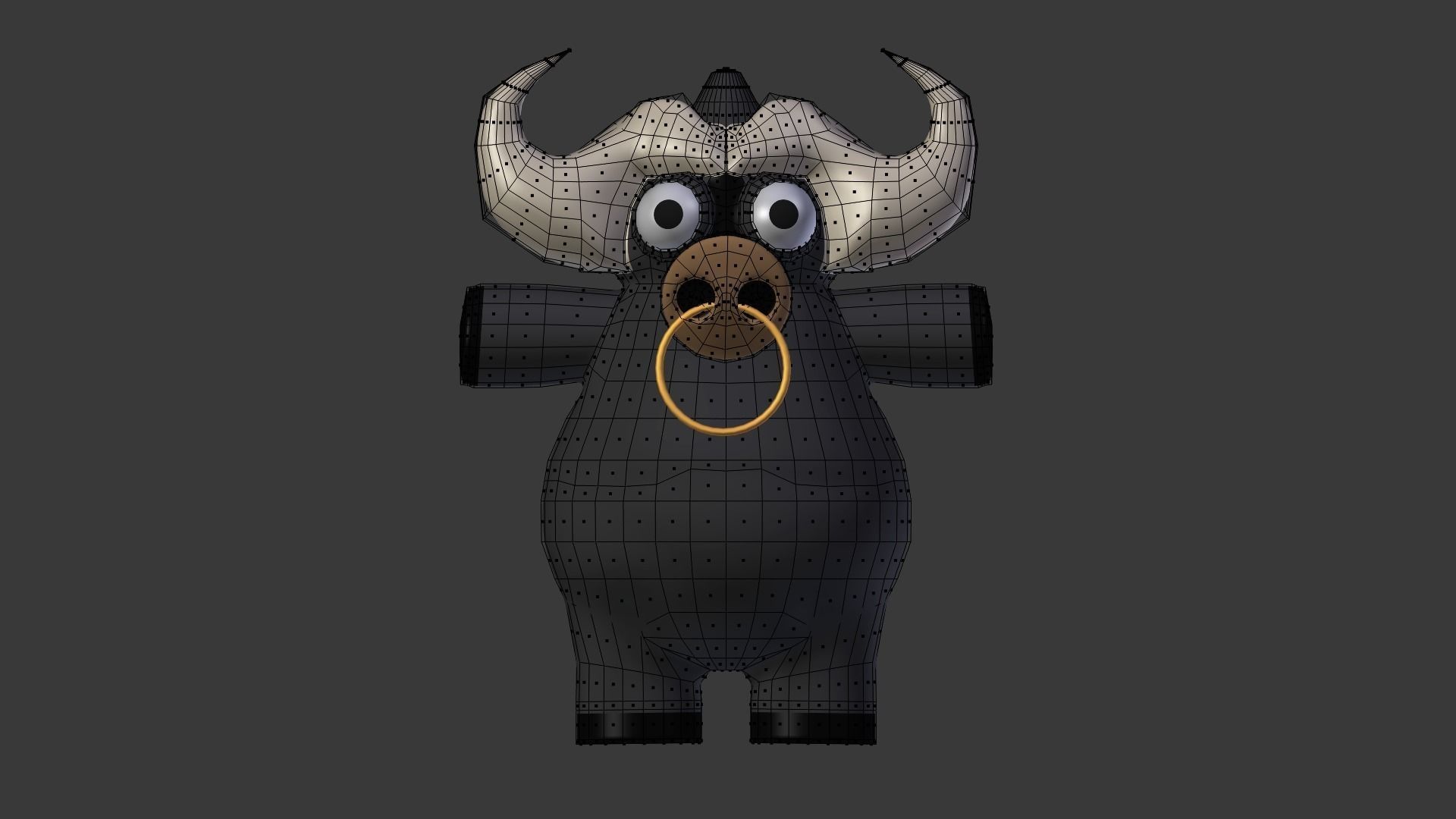 Funny Cartoon Exotic Animals Collection Low-poly 3D model_3