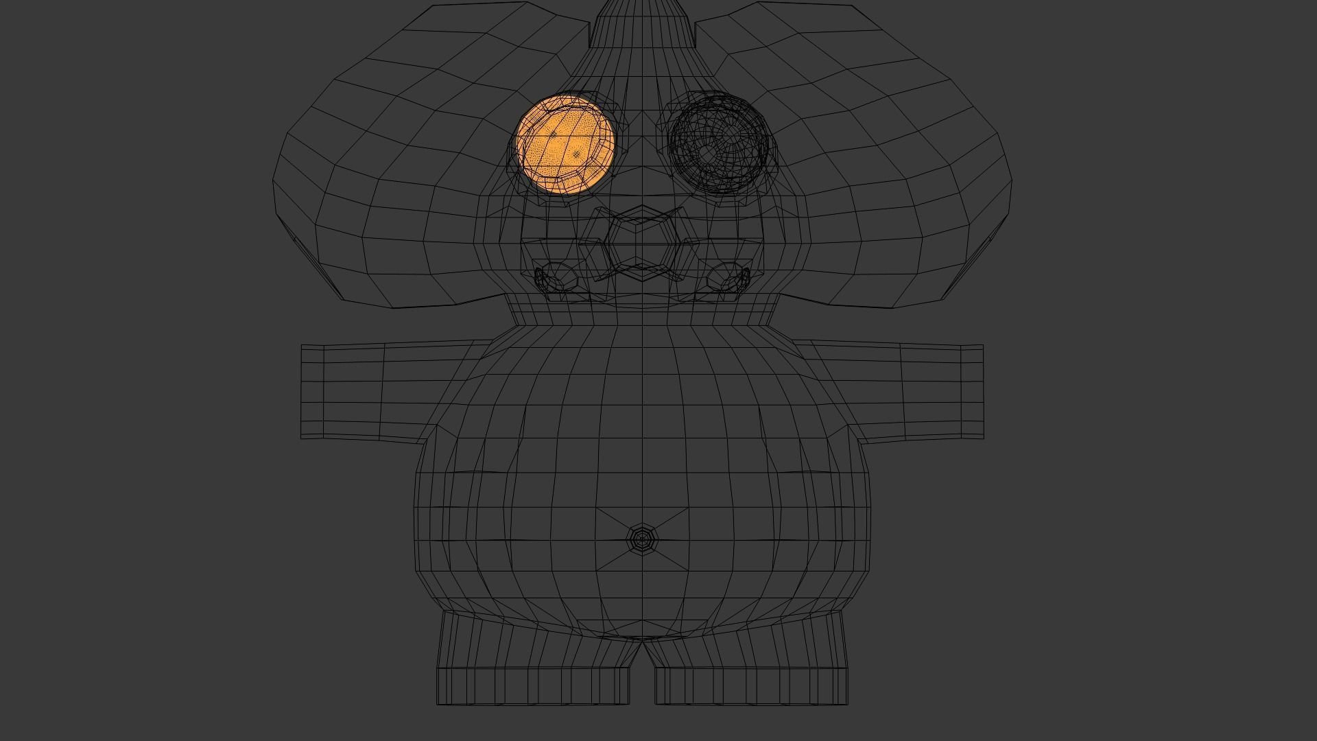 Funny Cartoon Exotic Animals Collection Low-poly 3D model_35