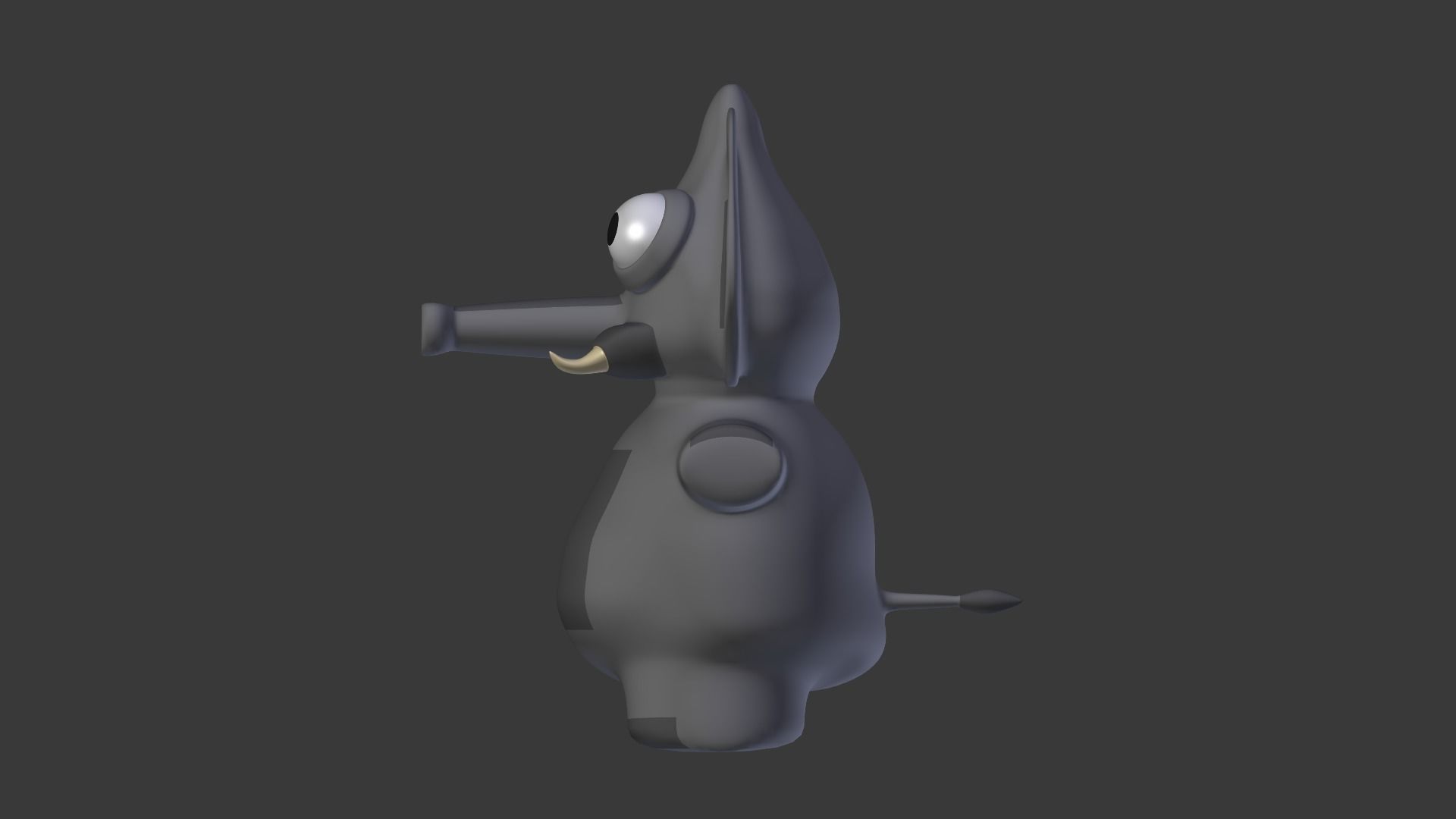 Funny Cartoon Exotic Animals Collection Low-poly 3D model_42