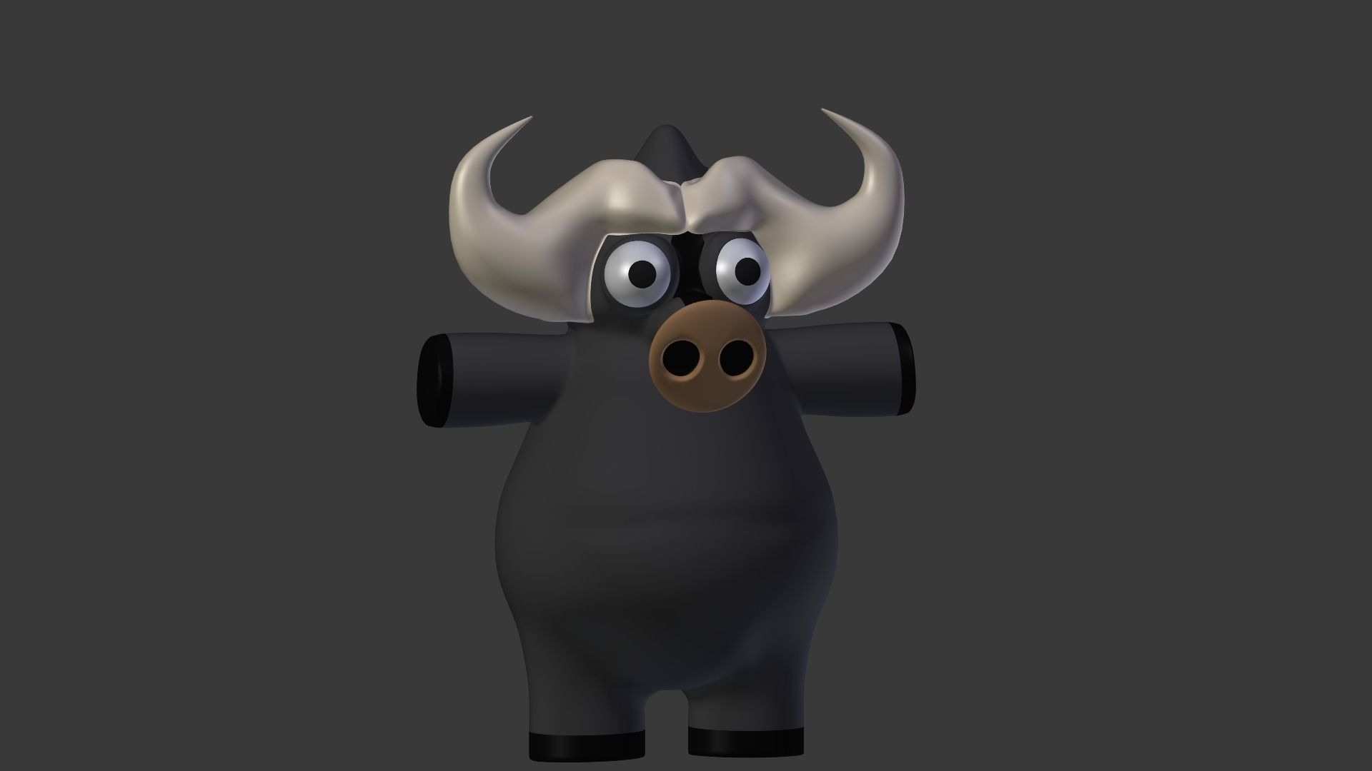 Funny Cartoon Exotic Animals Collection Low-poly 3D model_16