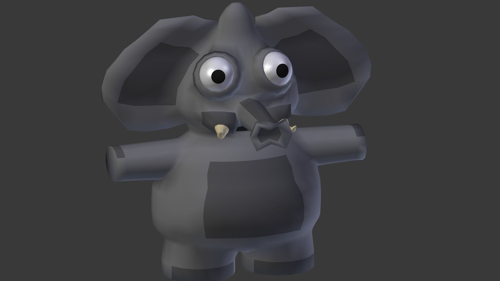 Funny Cartoon Exotic Animals Collection Low-poly 3D model_37