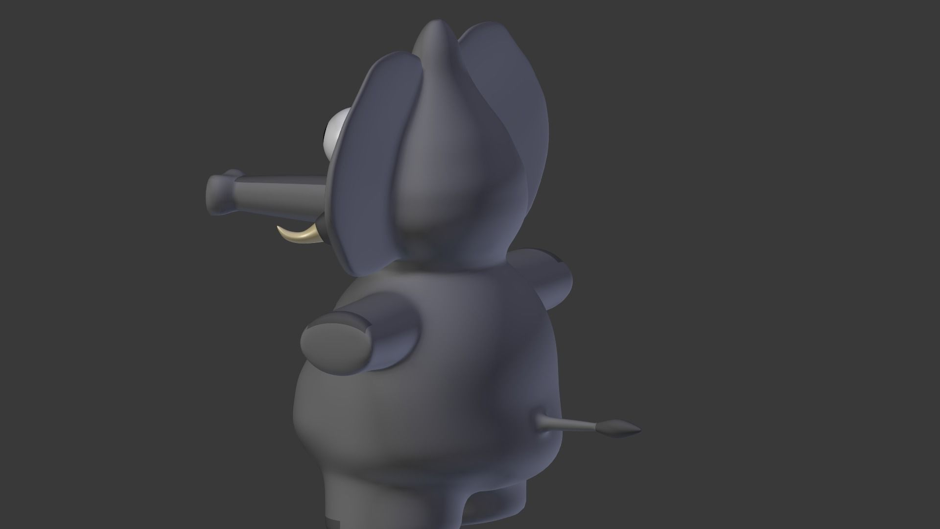 Funny Cartoon Exotic Animals Collection Low-poly 3D model_32