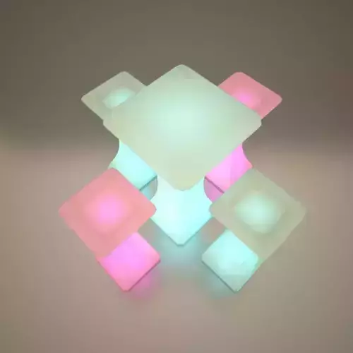 Illuminated Outdoor Bar or Bistro Table