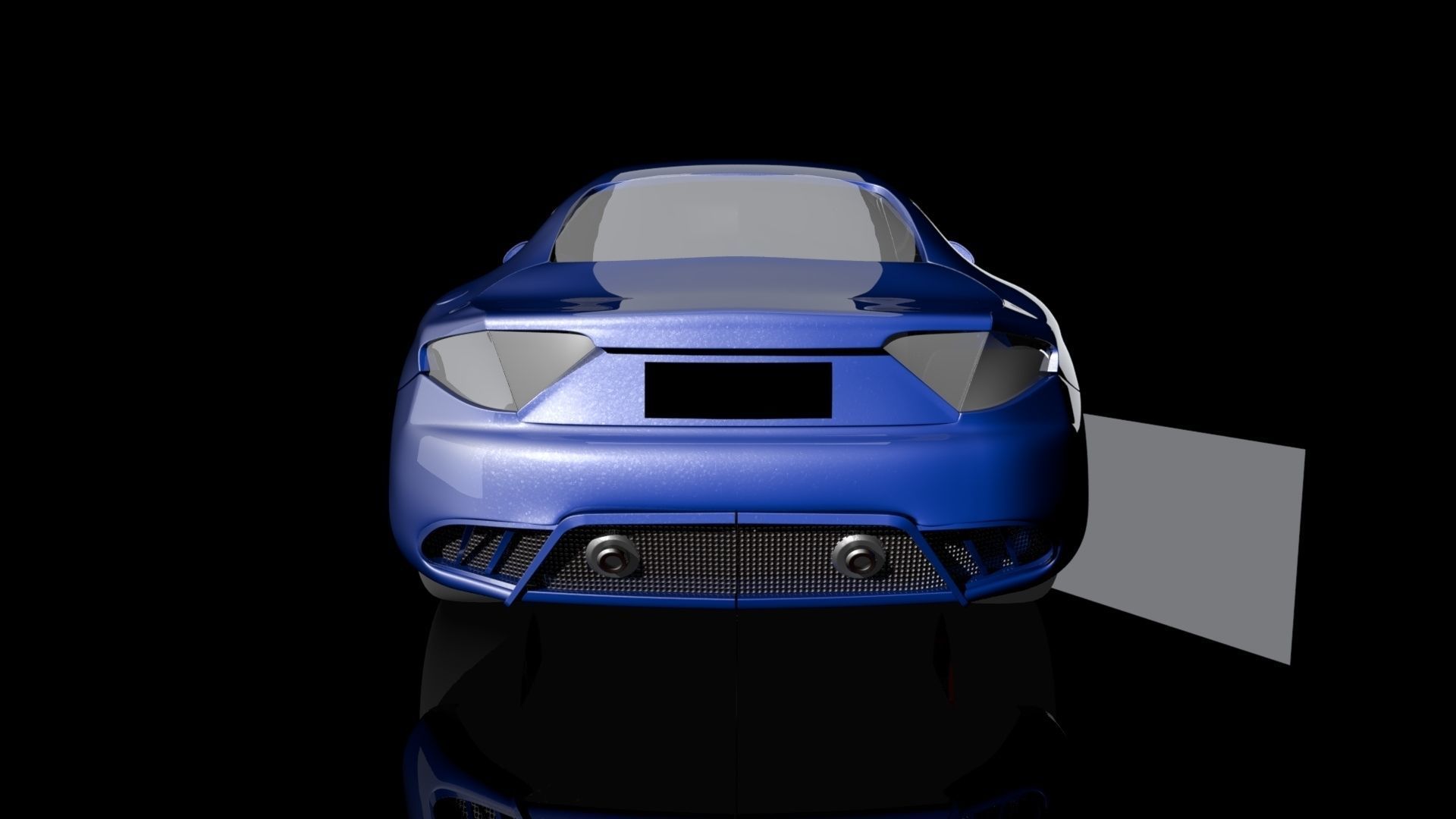 Maserati GranTurismo Low-poly 3D model_3