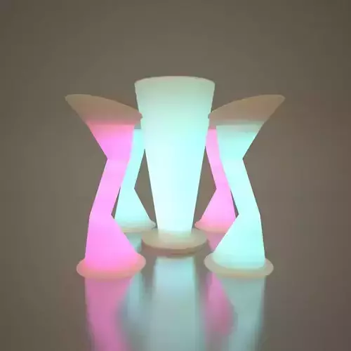 Illuminated Outdoor Bar or Bistro Table 2