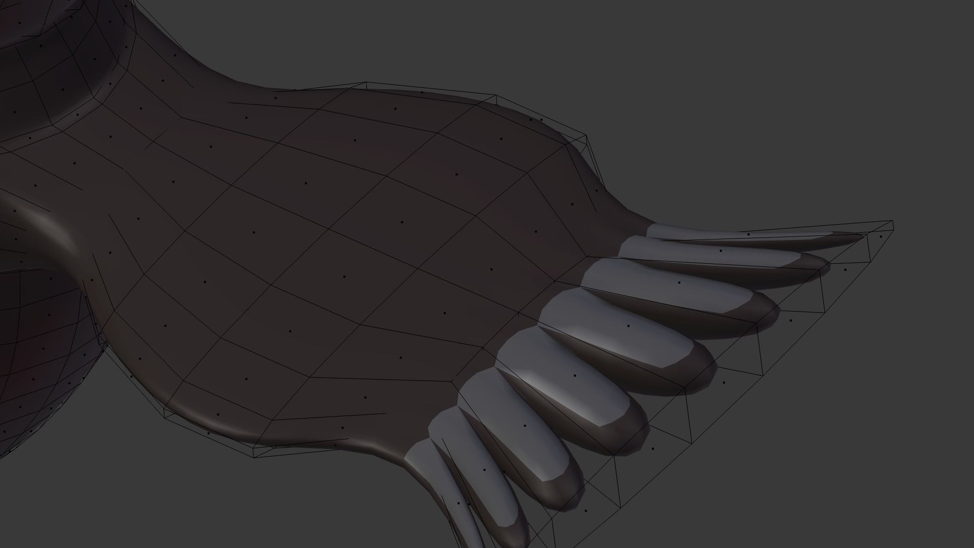 Cartoon owl Low-poly 3D model_2