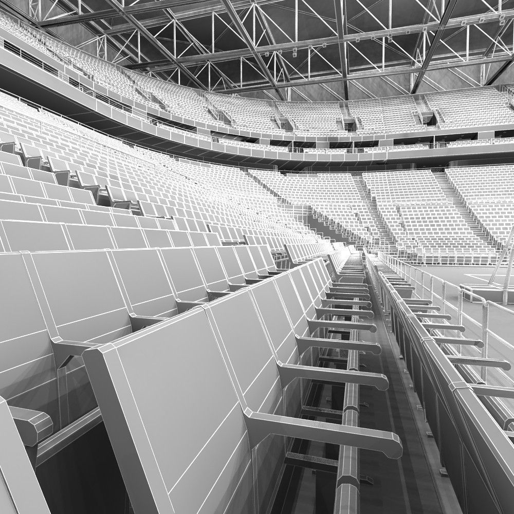 Basketball Arena 3D model_9