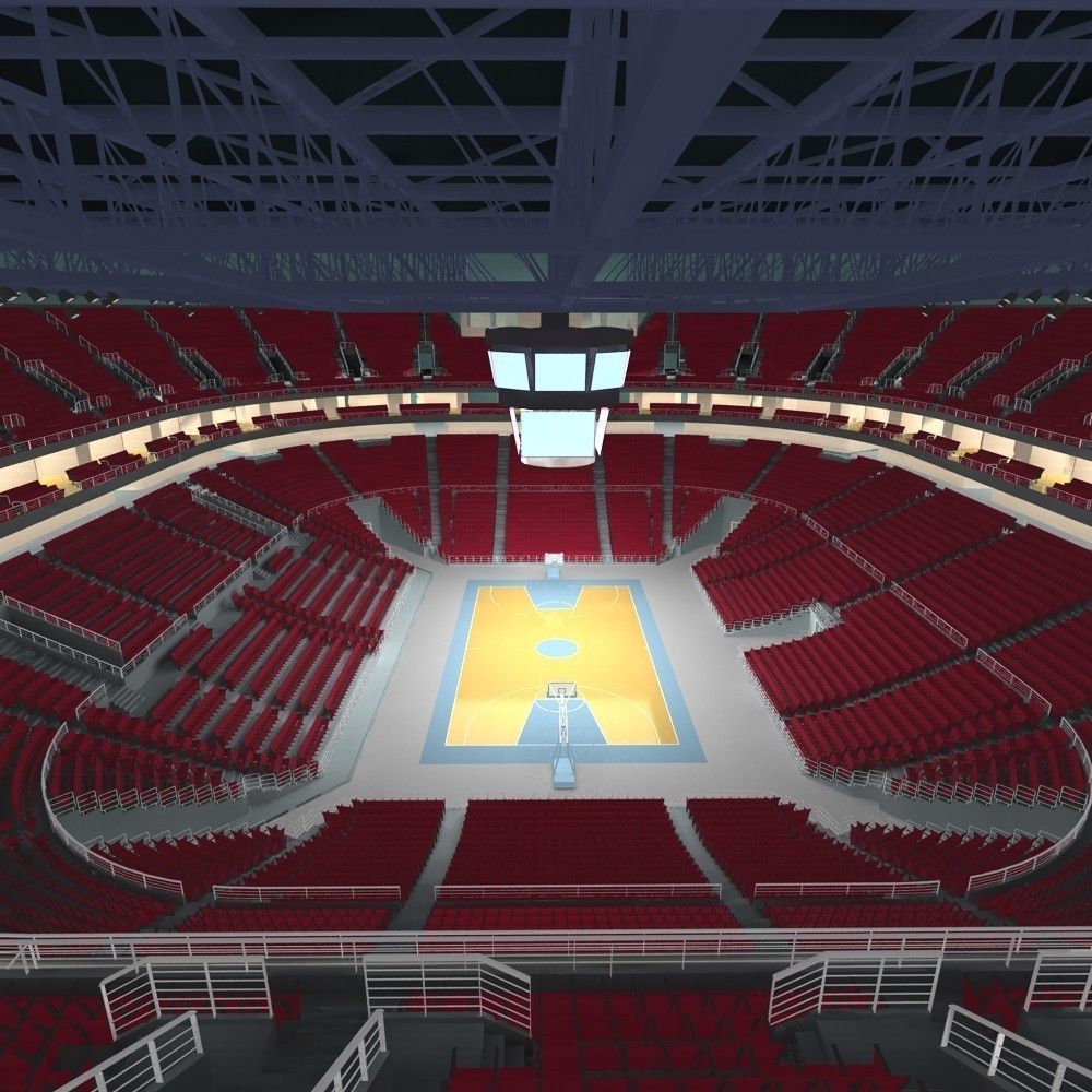 Basketball Arena 3D model_11